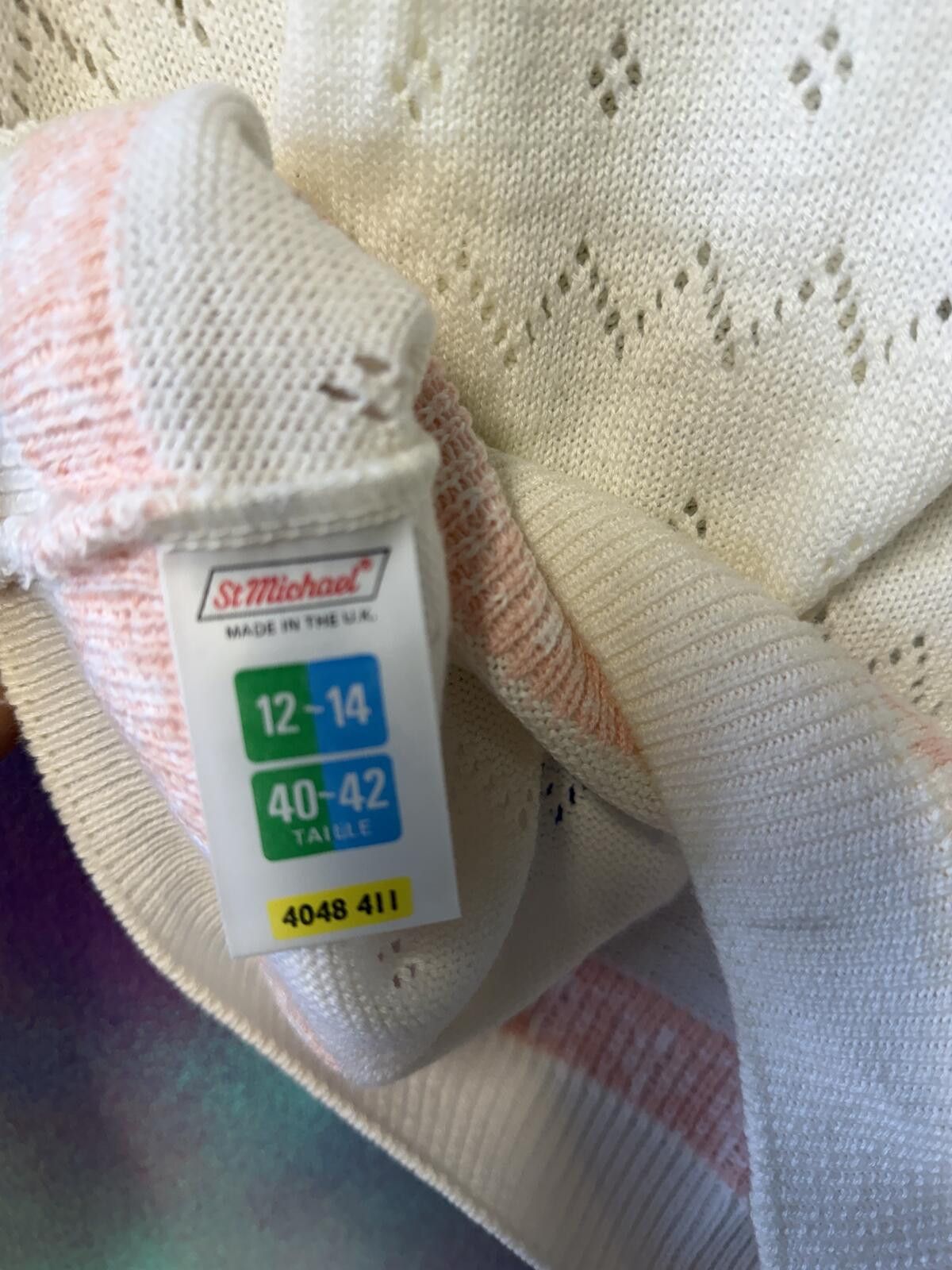 Other St Michael cream and pink sweater Size ONE SIZE - 3 Thumbnail