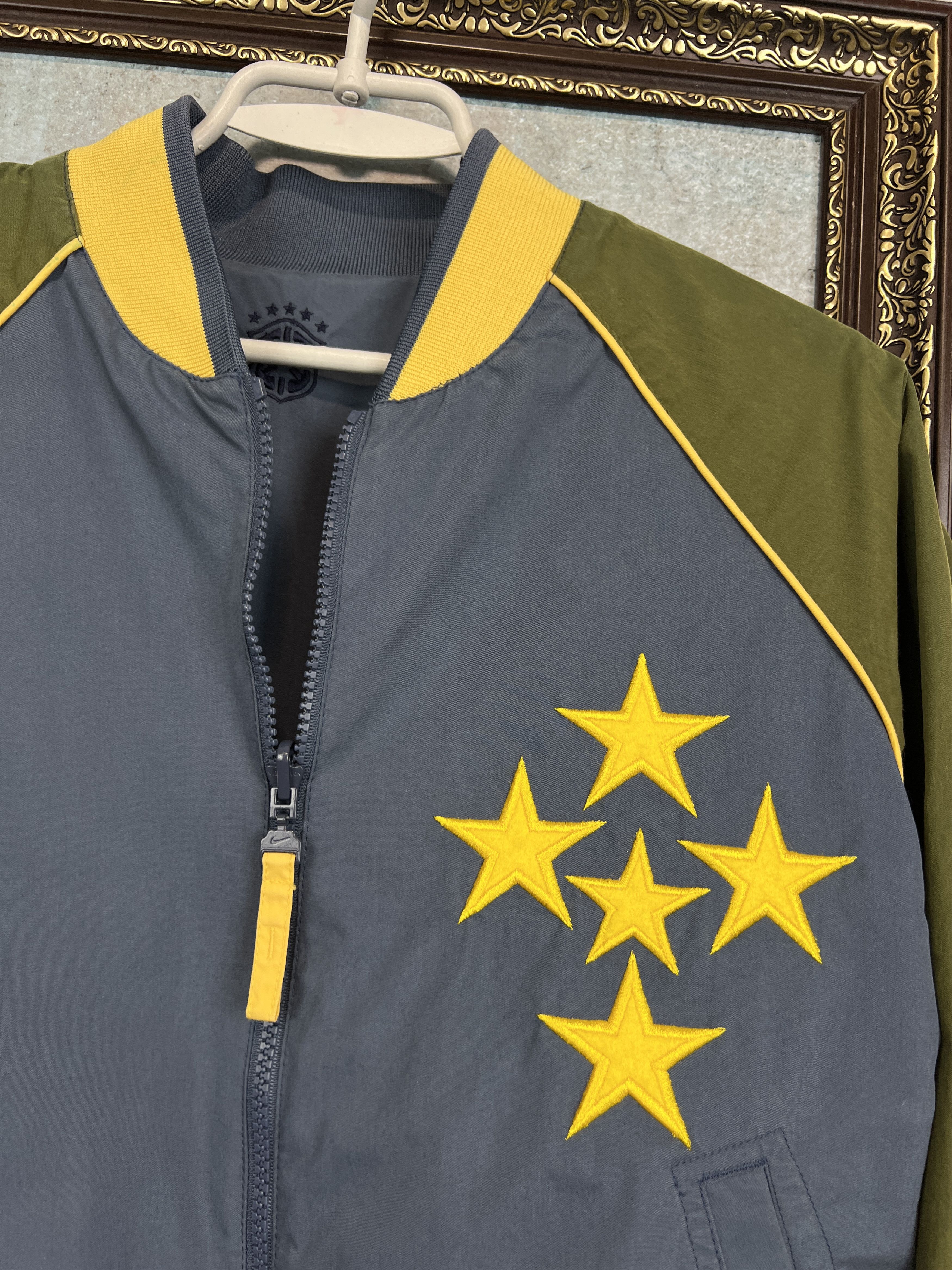 Nike Vintage Brazil Football Double Sided Jacket Soccer Track Top Size US S / EU 44-46 / 1 - 3 Thumbnail