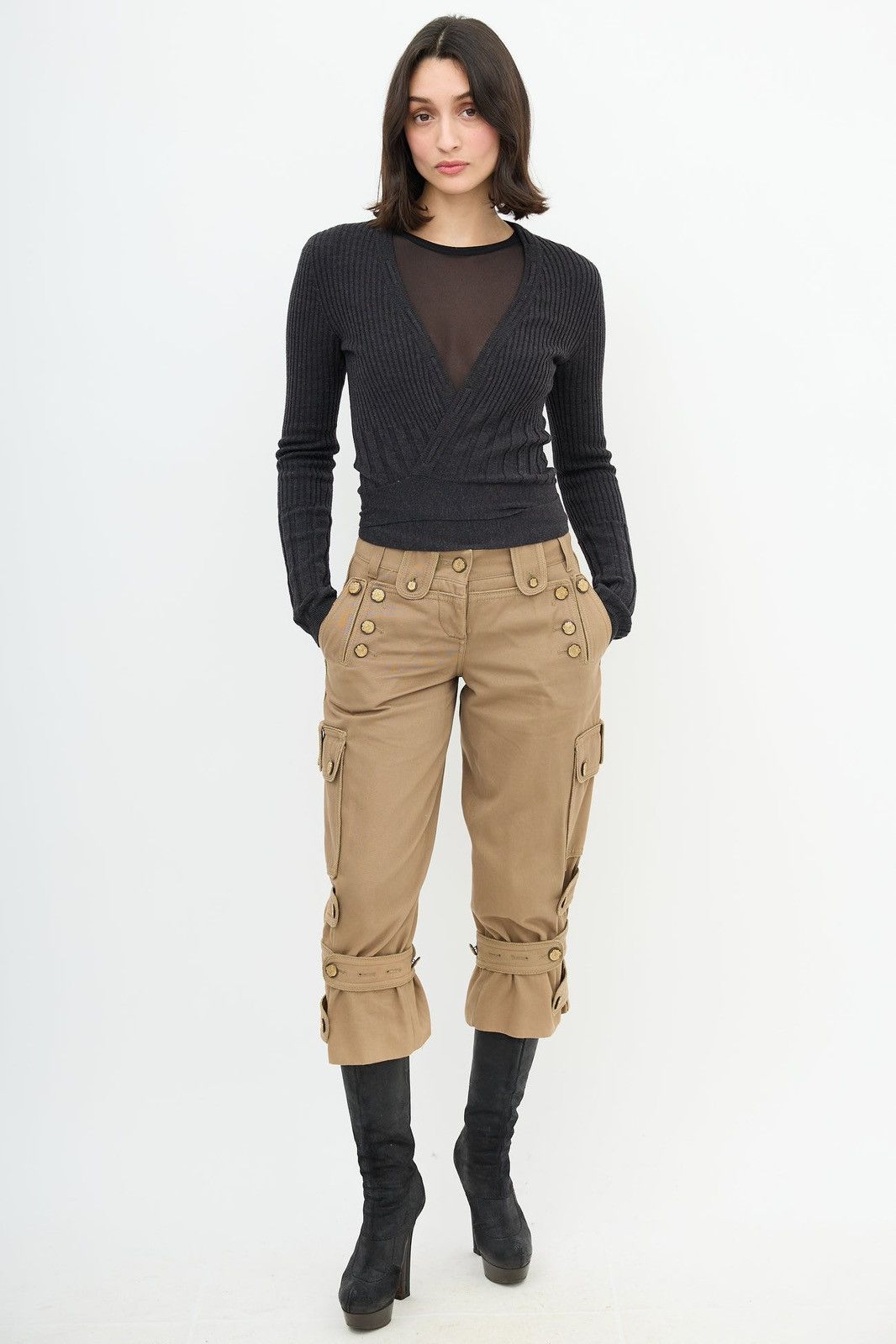 Dolce & Gabbana Dolce and Gabbana Fall 2006 Cargo Sailor Capris Size 32" / US 10 / IT 46 - 5 Thumbnail