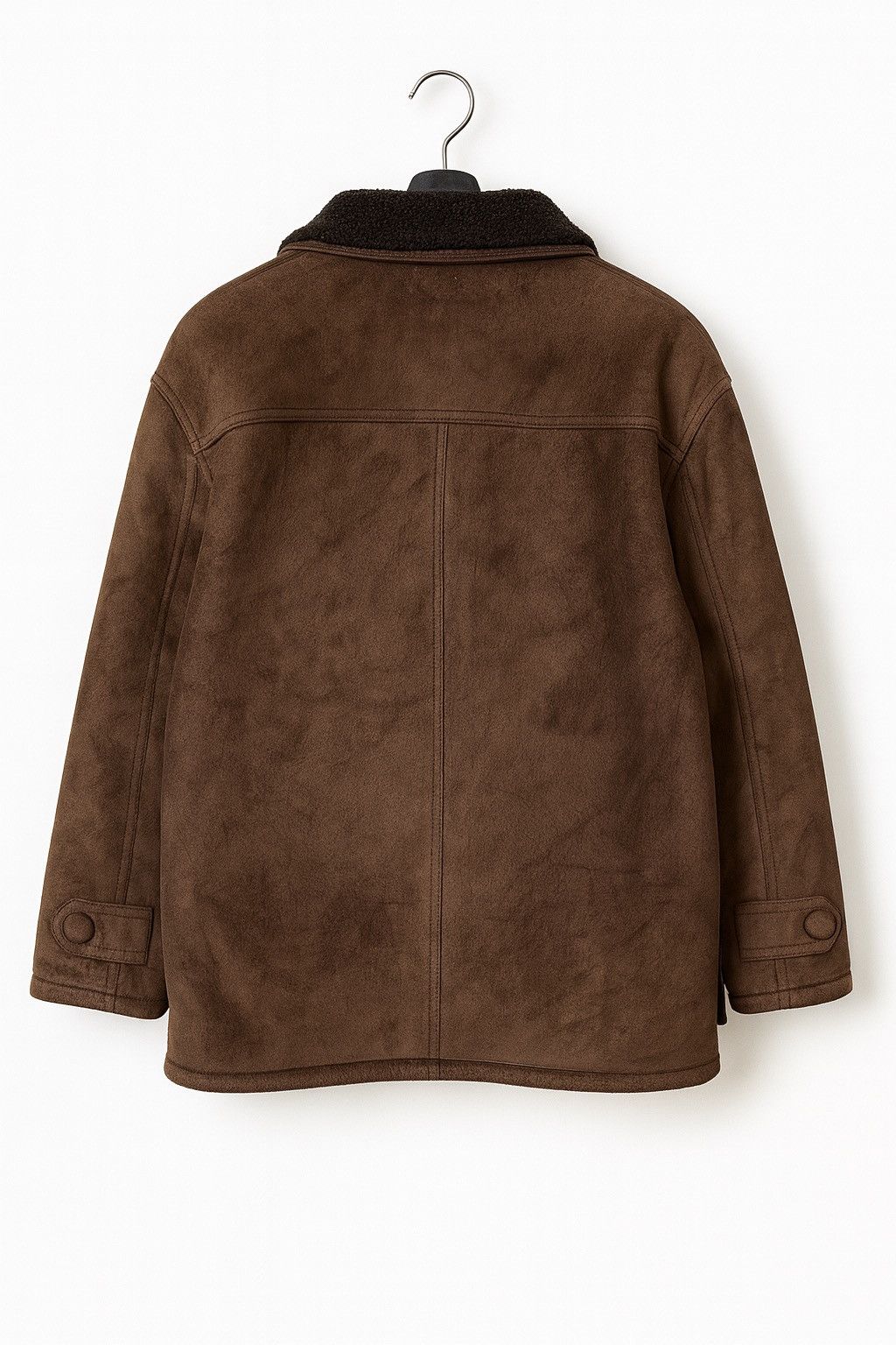 Vintage Alferido “Versace Style” Brown Faux-Shearling Outerwear Size US M / EU 48-50 / 2 - 2 Thumbnail