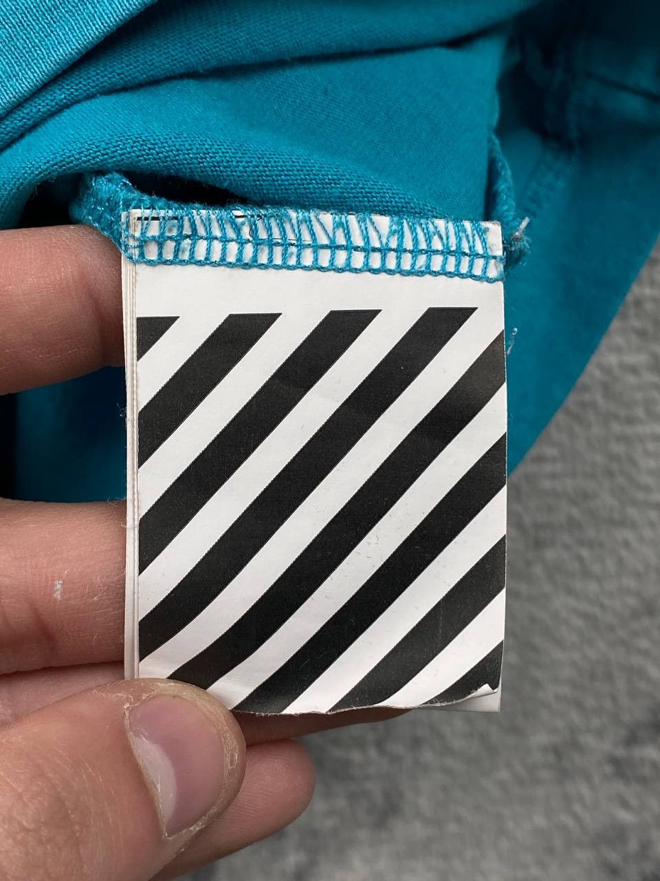 Off-White Off-White Tape Arrows Long Sleeve Big Logo Men Size XL Blue Size US XL / EU 56 / 4 - 16 Thumbnail