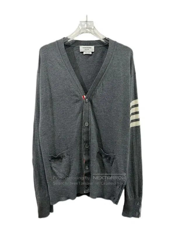 Thom Browne Thom Browne Women's Gray Wool Cardigan . Size M / US 6-8 / IT 42-44 - 1 Thumbnail