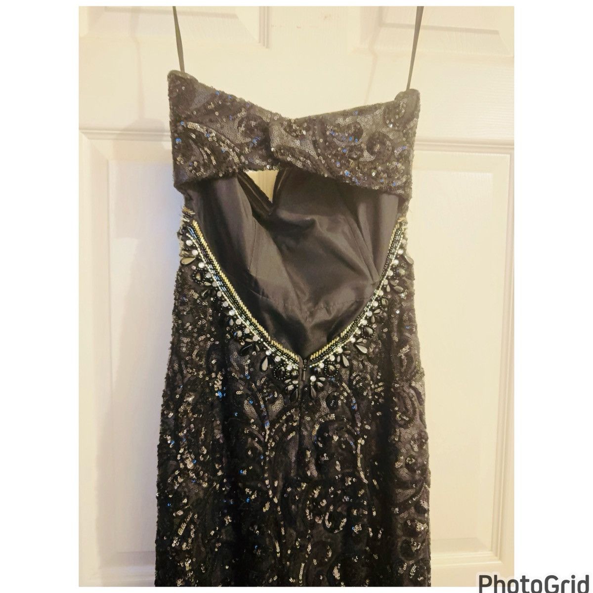 Other Madison James Strapless Beaded Gown Size L / US 10 / IT 46 - 5 Thumbnail