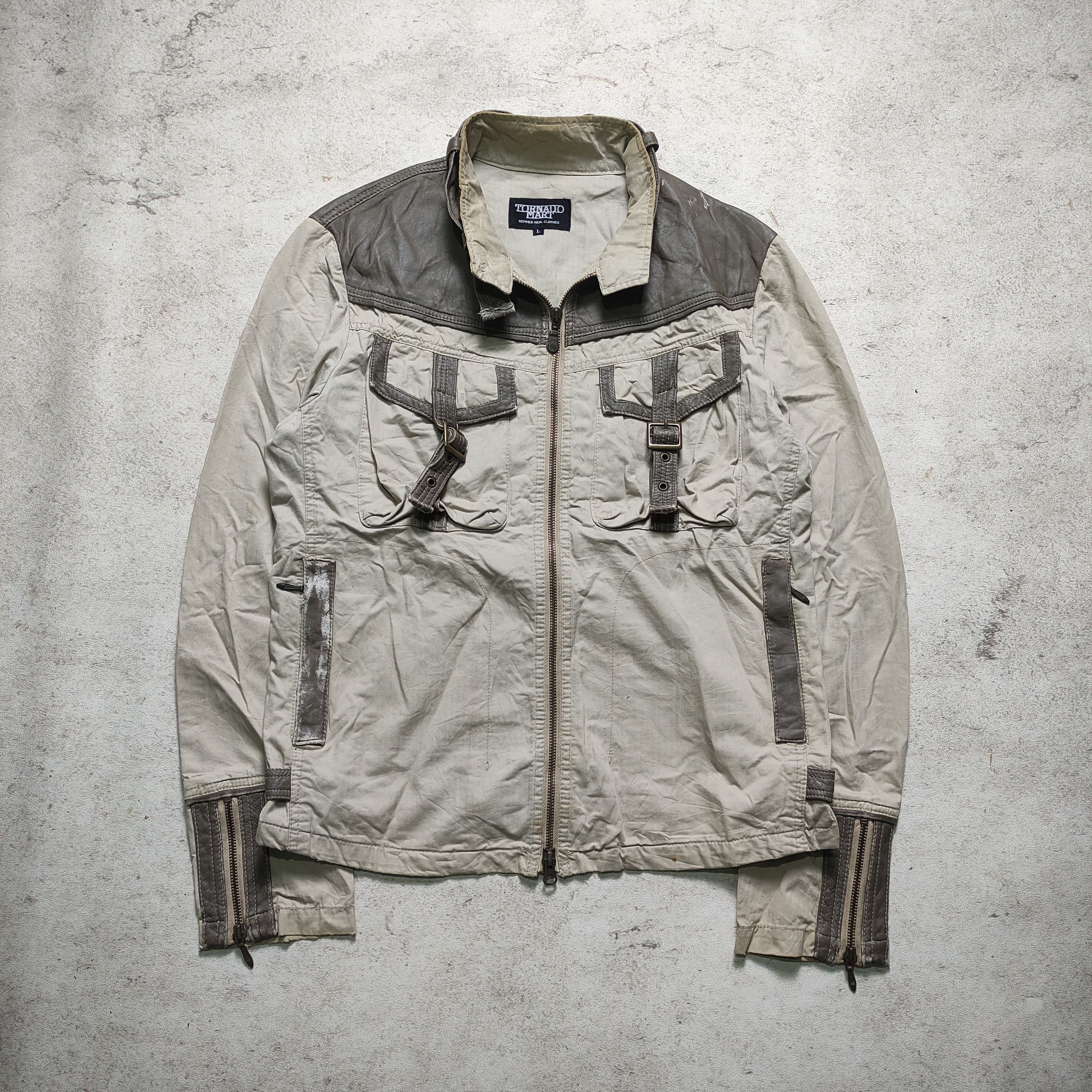 Japanese Brand × Tornado Mart × Yasuyuki Ishii Tornado Mart Bikers Jacket Japanese Brand Size US L / EU 52-54 / 3 - 3 Thumbnail