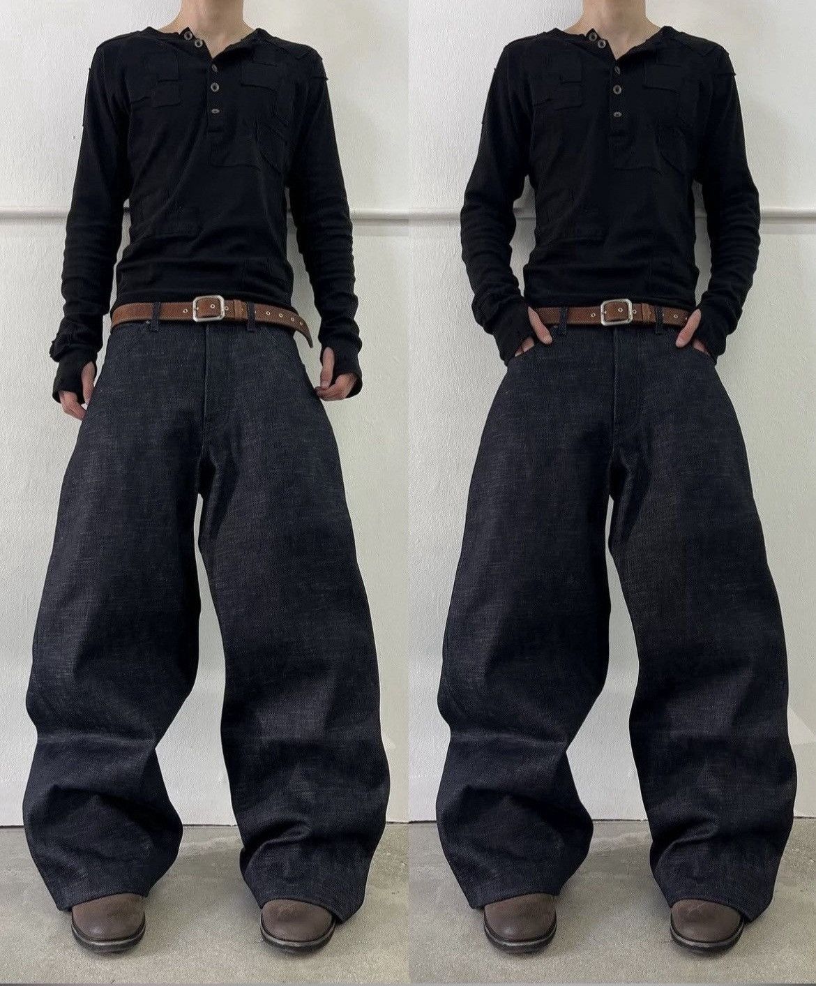 K-TWO STUDIOS INDIGO 14.5 OZ SELVEDGE HEAVY DENIM IN INDIGO
