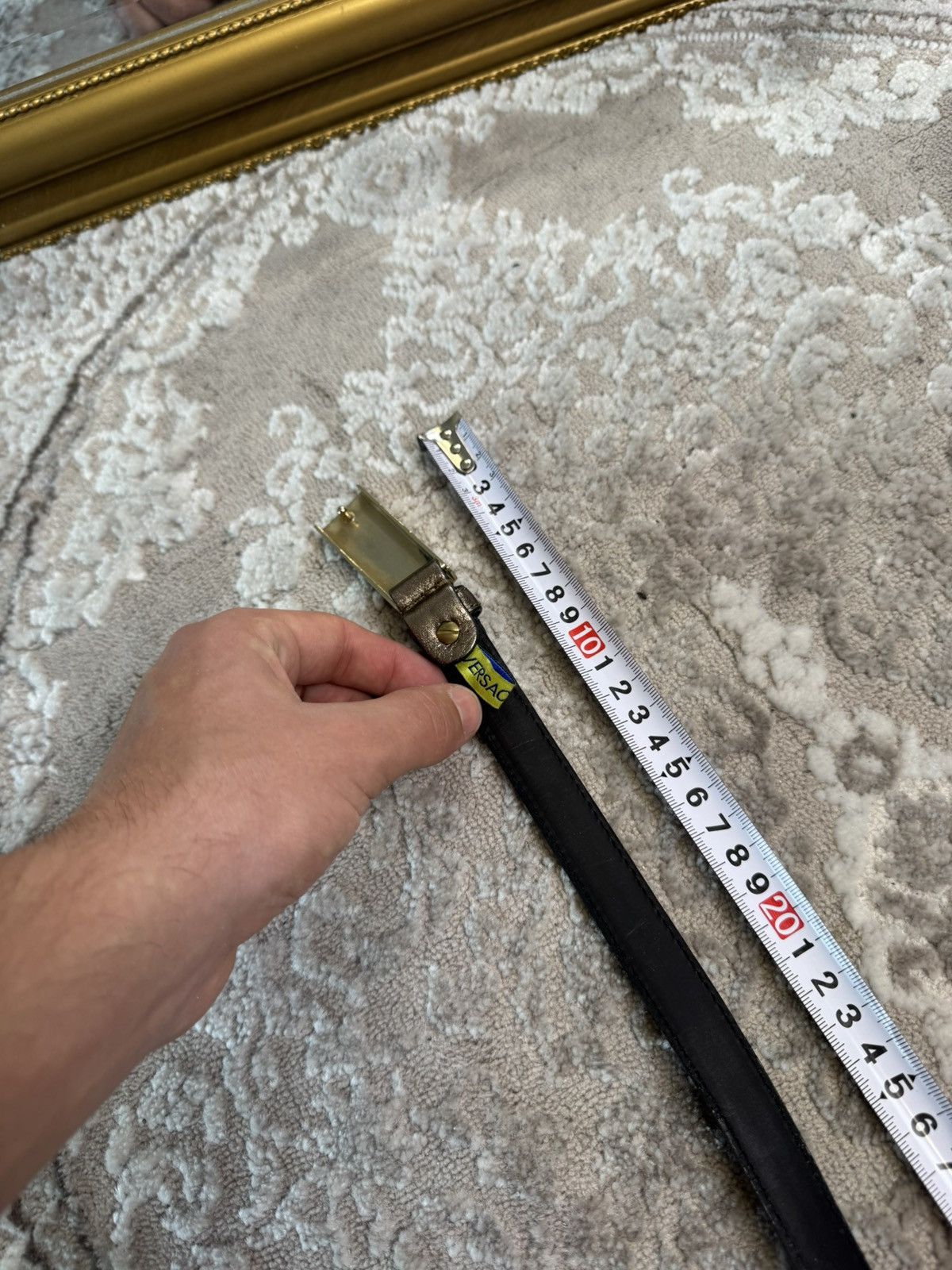Versace Vintage Versace Big Buckley Gold Belt Y2K Size ONE SIZE - 7 Thumbnail