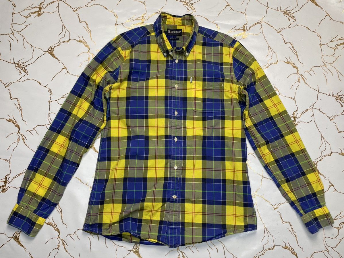 Barbour Barbour Men Yellow Plaid Toward Button Up Shirt Long Sleeves Size US S / EU 44-46 / 1 - 1 Thumbnail