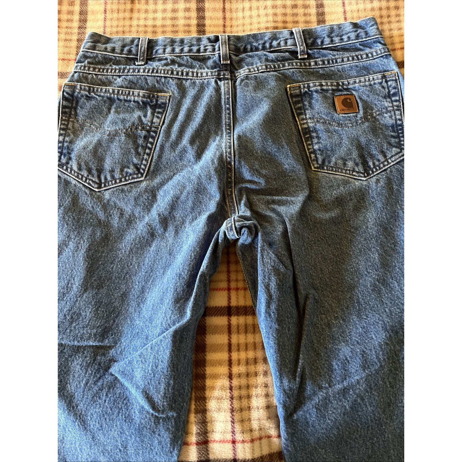 Carhartt Carhartt Jeans Mens 38x28 Blue Relaxed Fit Cotton Denim Size US 38 / EU 54 - 11 Thumbnail