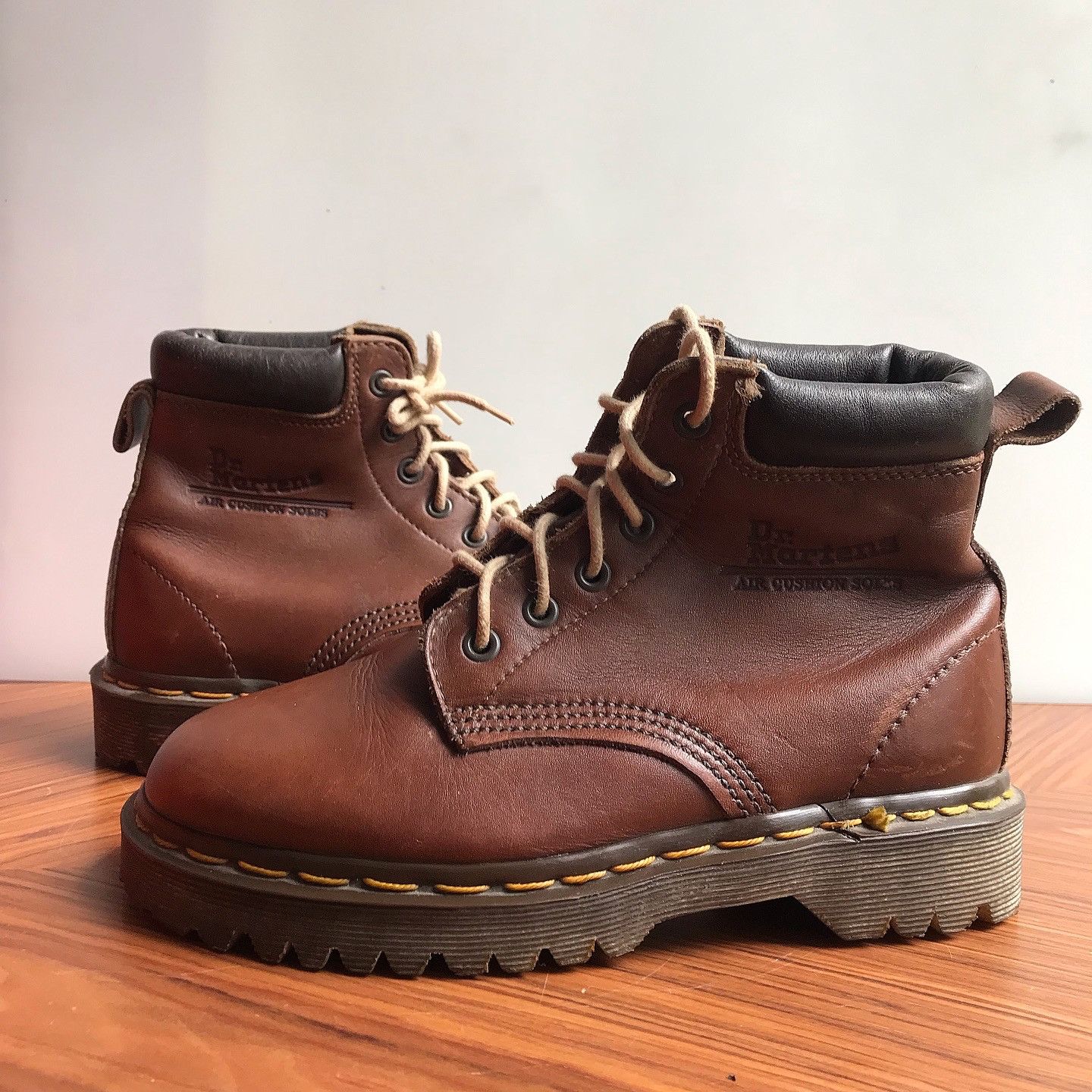 Dr. Martens × Vintage Dr Martens Saxon brown Wine Army bex soles from nos condt Size US 4 / IT 34 - 13 Thumbnail