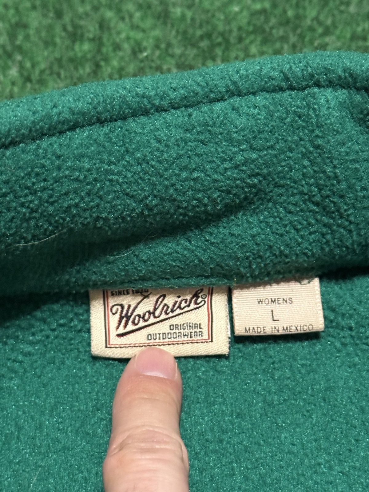 Woolrich Woolen Mills Woolrich Polartec Green Vest Zip Vintage Polyester Fleece Size L / US 10 / IT 46 - 3 Thumbnail