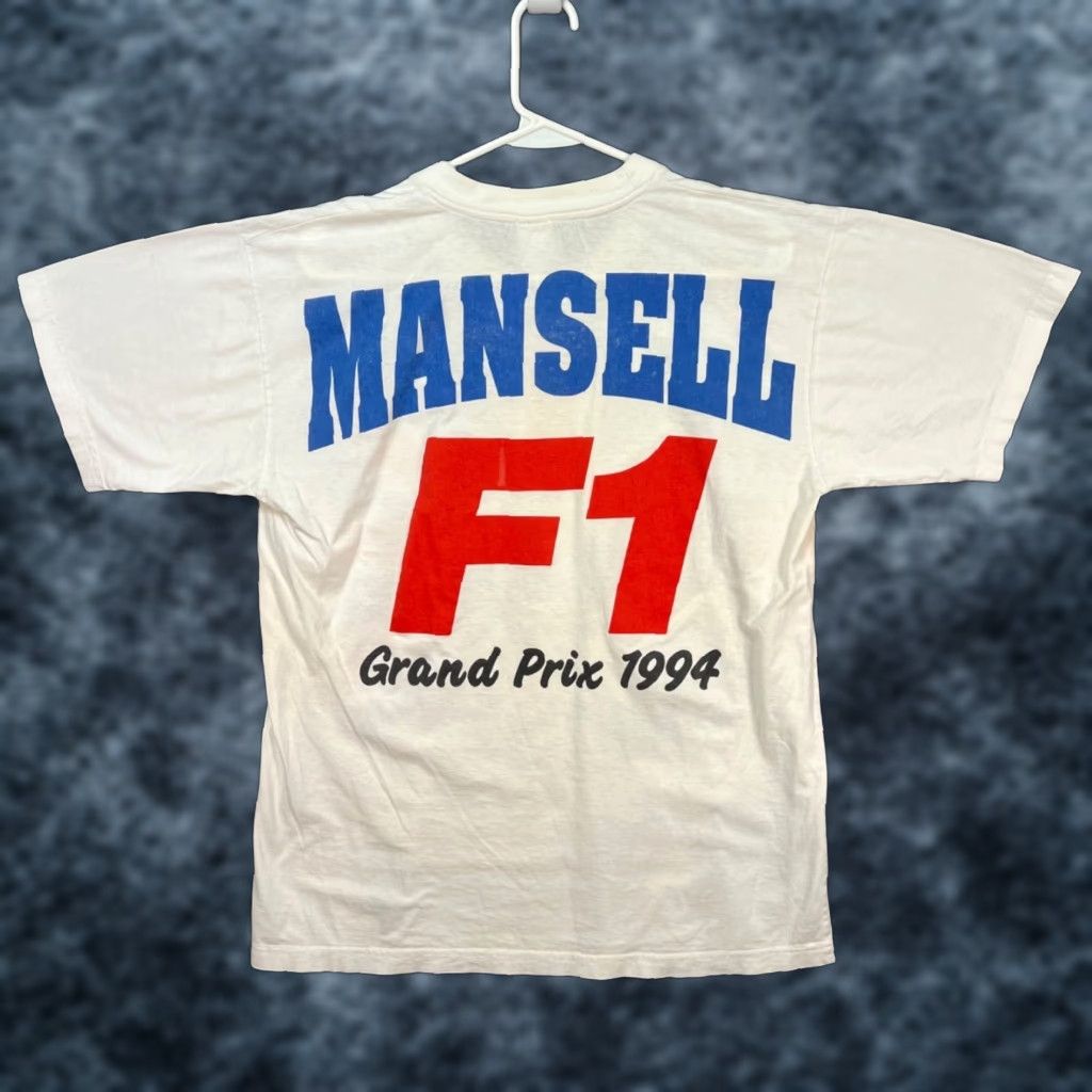 Vintage VINTAGE Nigel Mansell F1 Grand Prix 1994 Rothmans Formula 1 Racing T-Shirt M White Nike? Size US M / EU 48-50 / 2 - 1 Thumbnail
