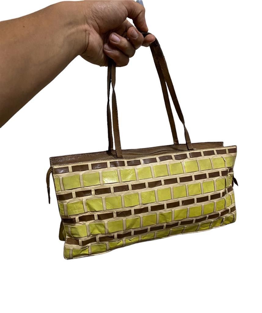 Leather × Miu Miu × Prada Vintage miu miu x prada leather waffles tote Size ONE SIZE - 1 Thumbnail