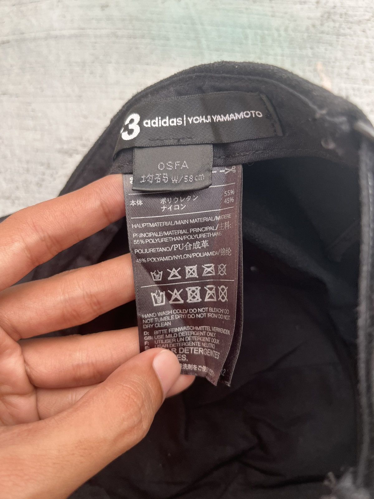 Y-3 FIVE PANEL FULL BLACK YOHJI YAMAMOTO CAP HAT