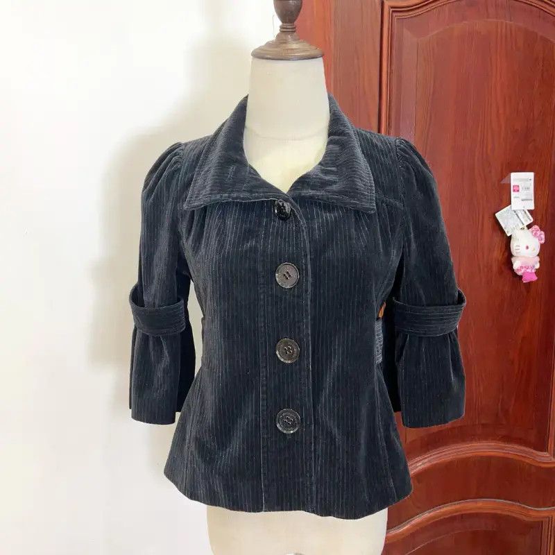 Burberry Burberry Black Cotton Women's Jacket Size M / US 6-8 / IT 42-44 - 1 Thumbnail