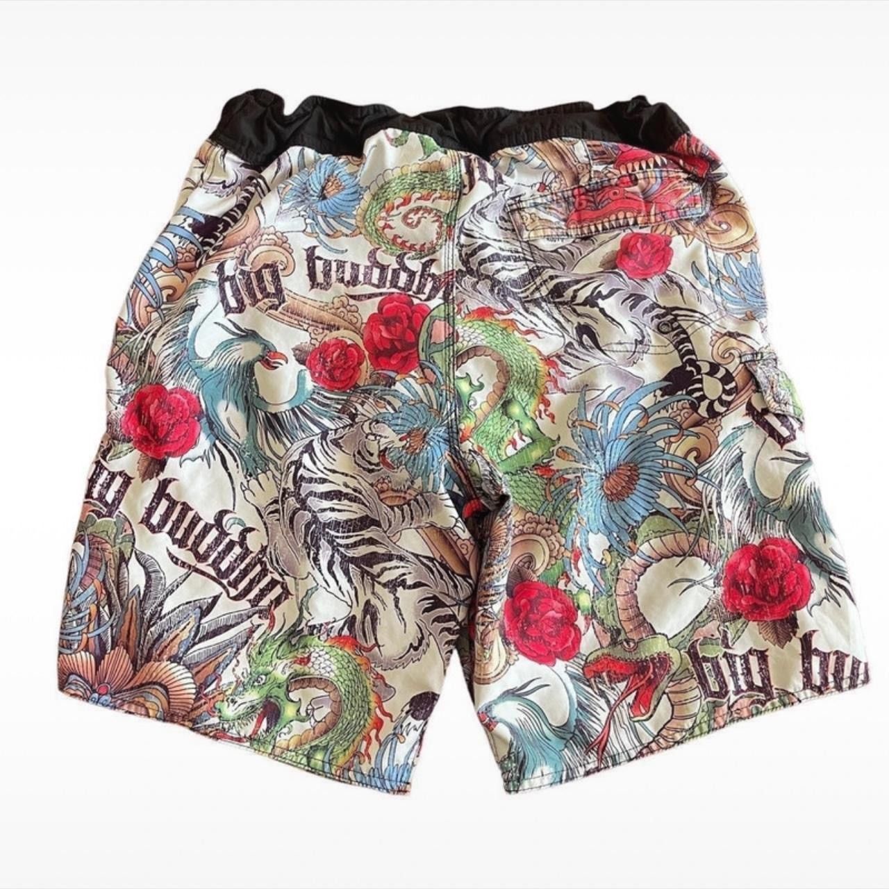 Vintage Big Buddha vintage Men’s Full Printed Shorts Size L trunks Size US 34 / EU 50 - 2 Thumbnail