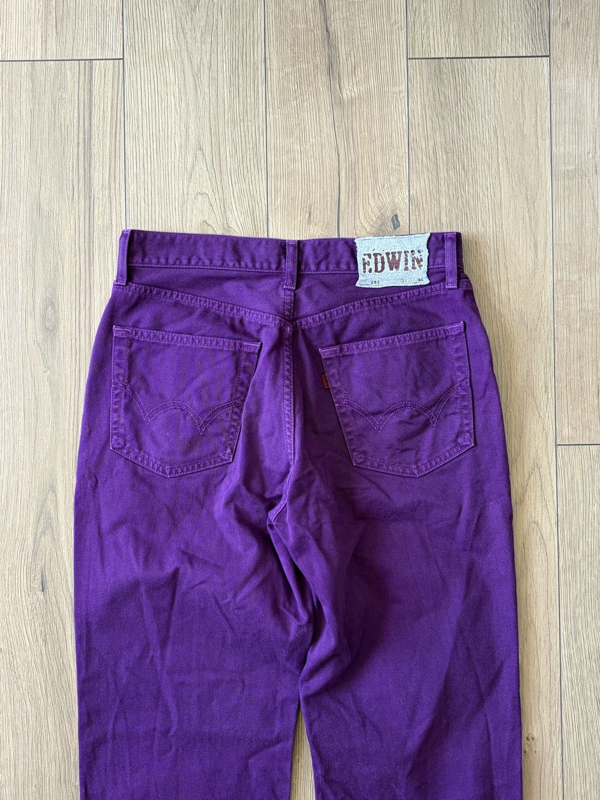 Edwin EDWIN 503 Regular Violet Purple Denim Jeans Size US 31 - 7 Thumbnail