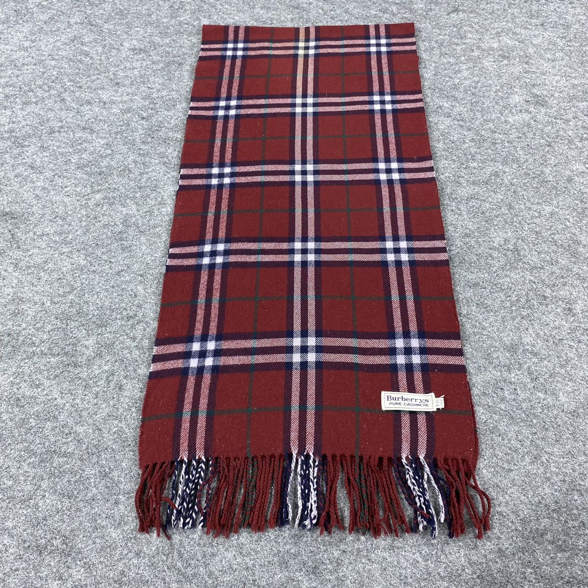 Burberry × Vintage Burberrys Scarf D137 # Muffler # Neckwear # Size ONE SIZE - 3 Thumbnail