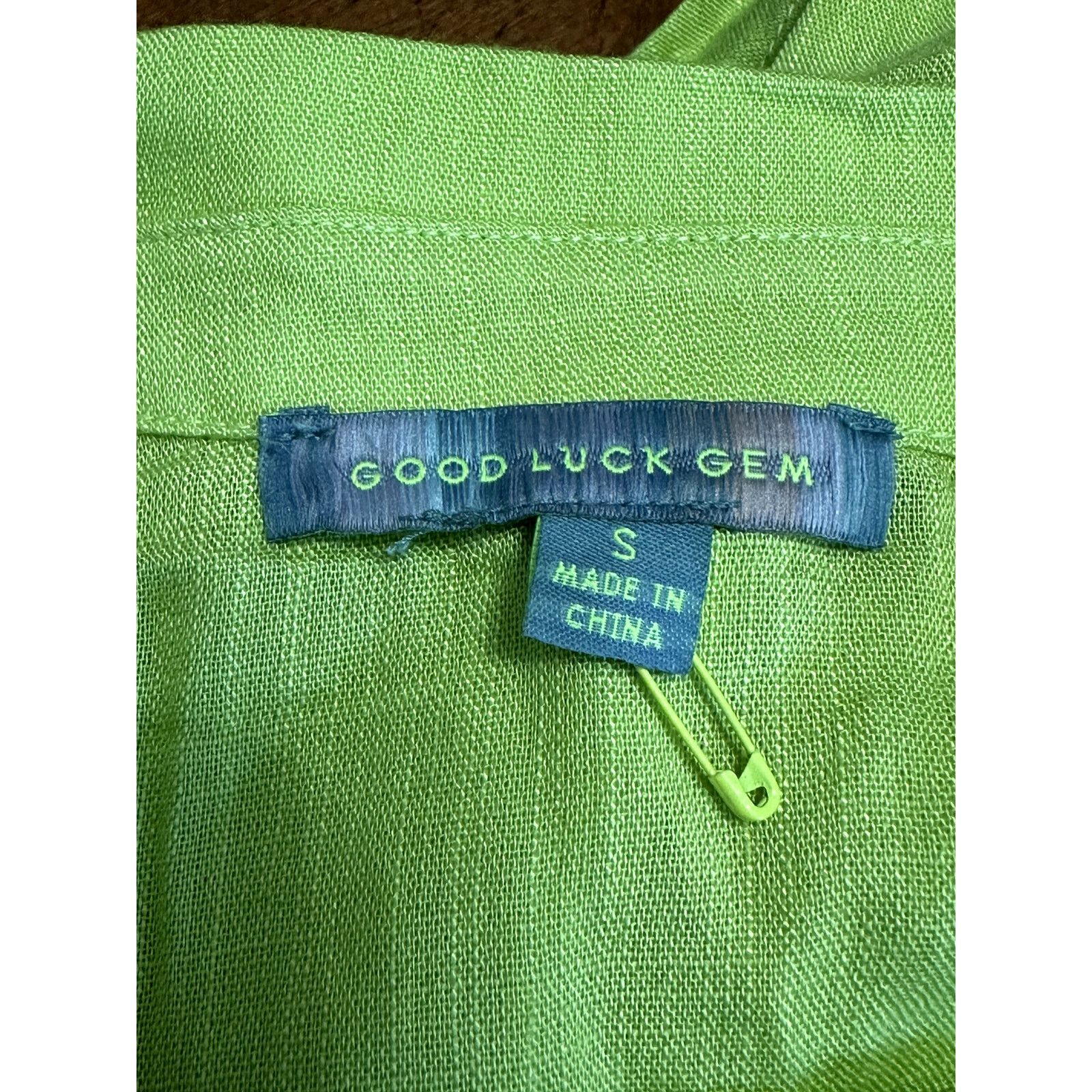 Other Good Luck Gem Romper Belted Button-Down Neon Green Small Size 27" / US 4 / IT 40 - 8 Thumbnail