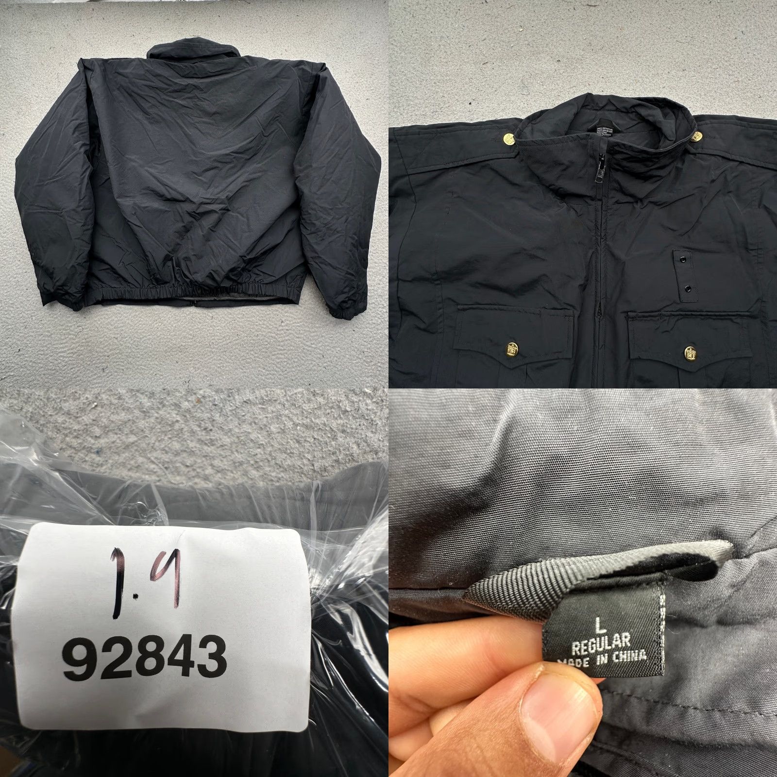 Vintage VINTAGE Blauer Tactical Nylon Bomber Jacket Mens Medium Black Quilt Zip Liner Size US L / EU 52-54 / 3 - 8 Thumbnail