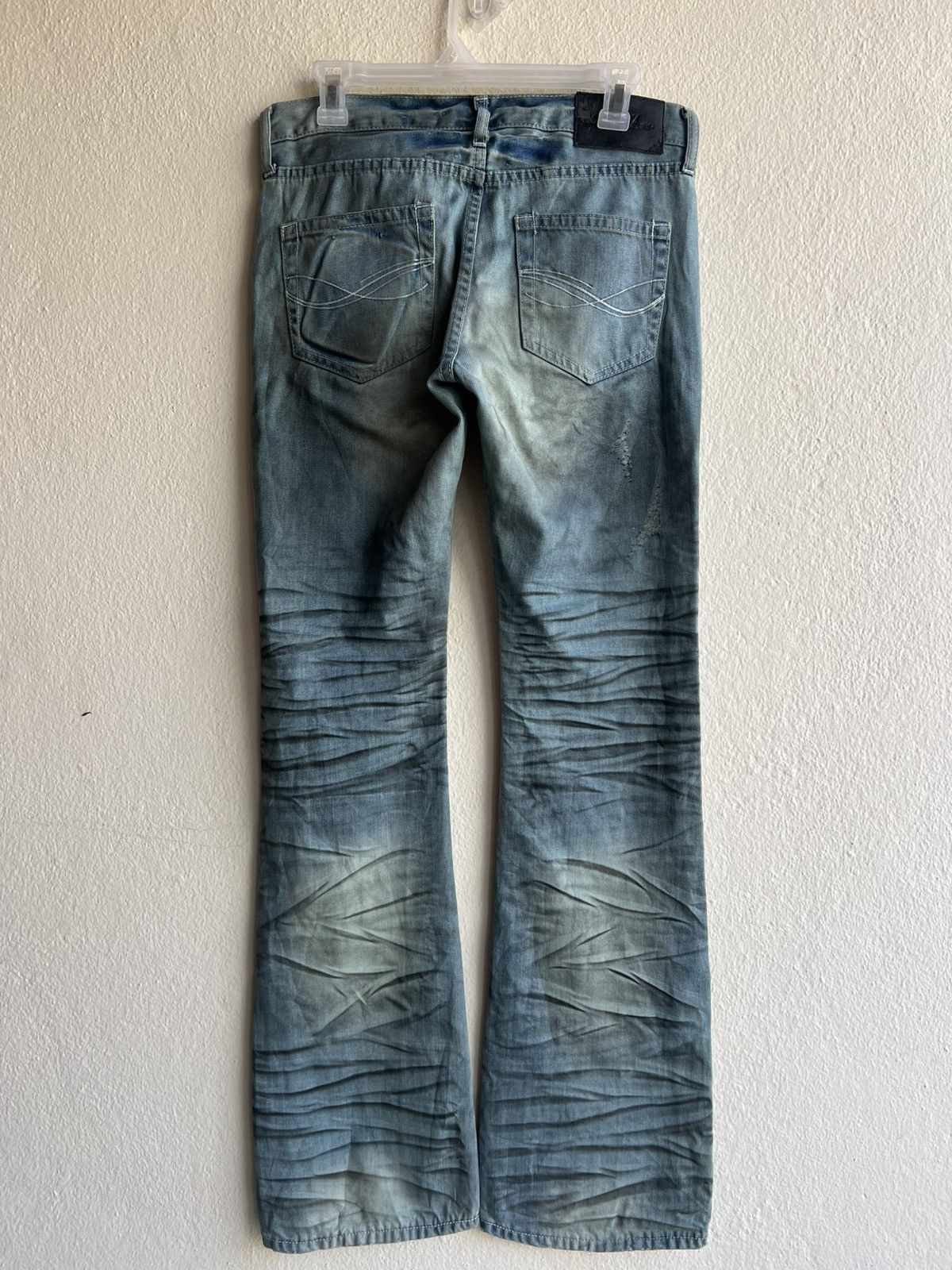 Vintage CavariA Japan Mud Denim Clawmark Bootcut Jeans Size US 30 / EU 46 - 22 Thumbnail