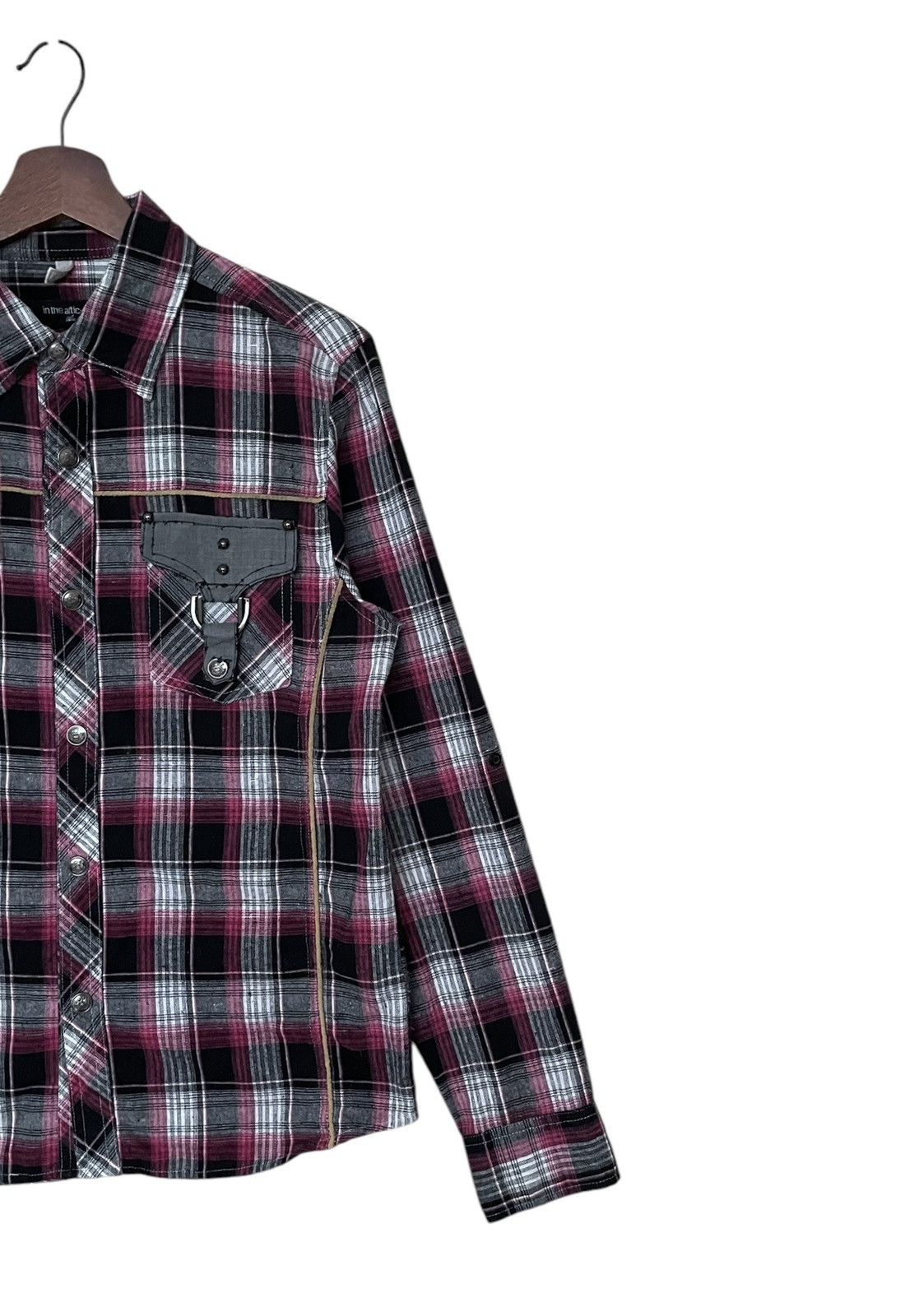 In The Attic × Japanese Brand × Vintage Vintage Japanese Brand In The Attic Checkered Shirt 2000s Size US M / EU 48-50 / 2 - 6 Thumbnail