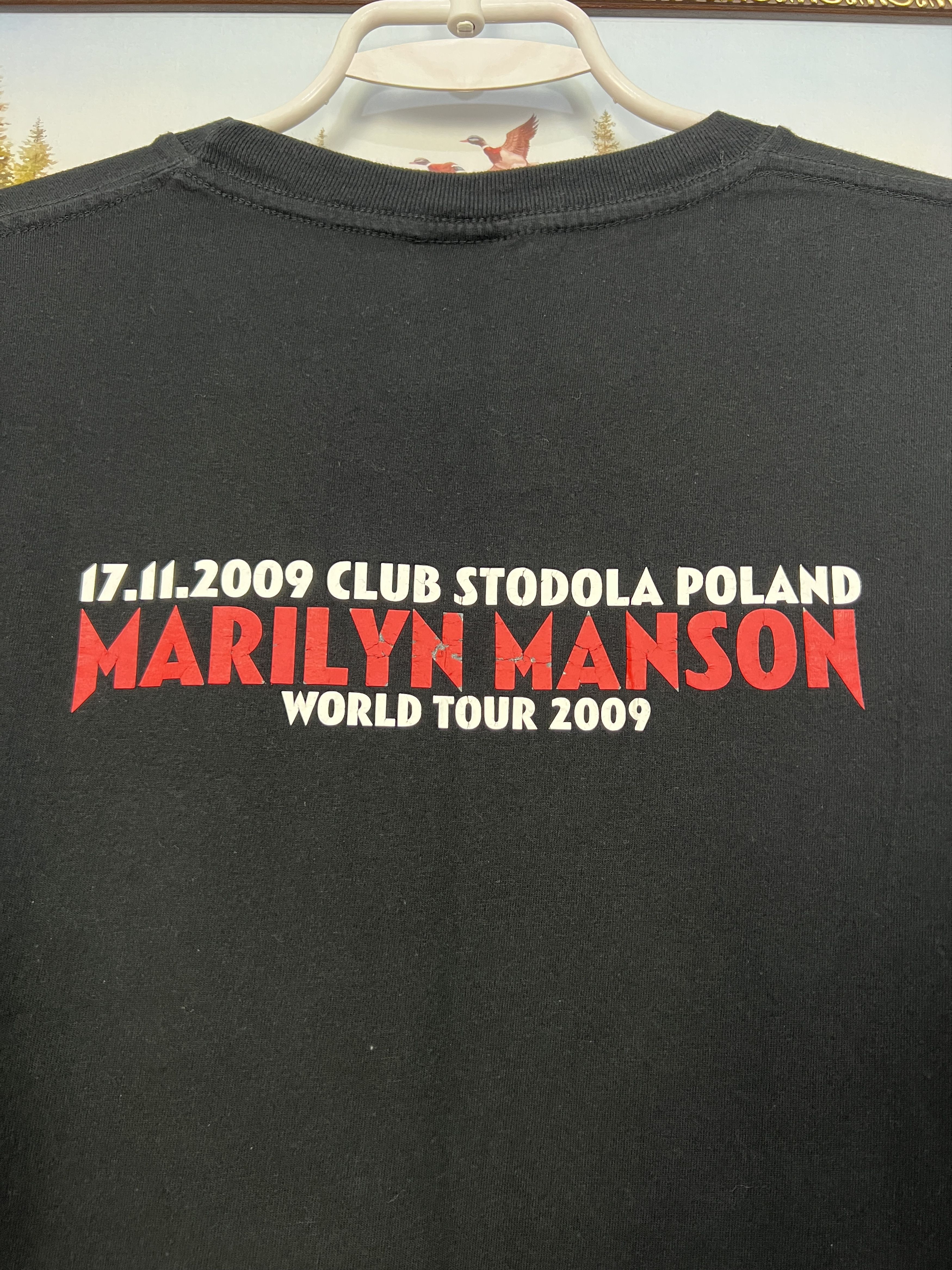 Vintage Vintage 2000's Marilyn Manson Eagle Goth Metal Shirt Size US L / EU 52-54 / 3 - 9 Thumbnail