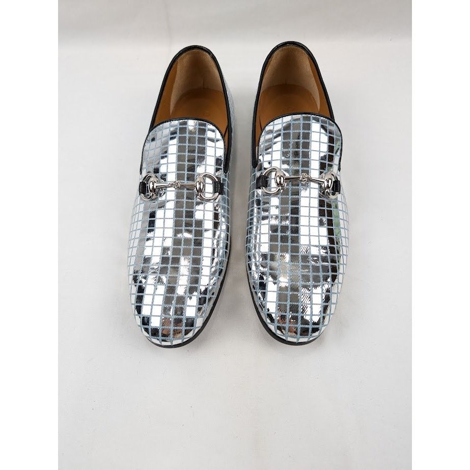 Gucci o1rshd1 Crispy Loafers in Silver Size US 9 / EU 42 - 14 Thumbnail