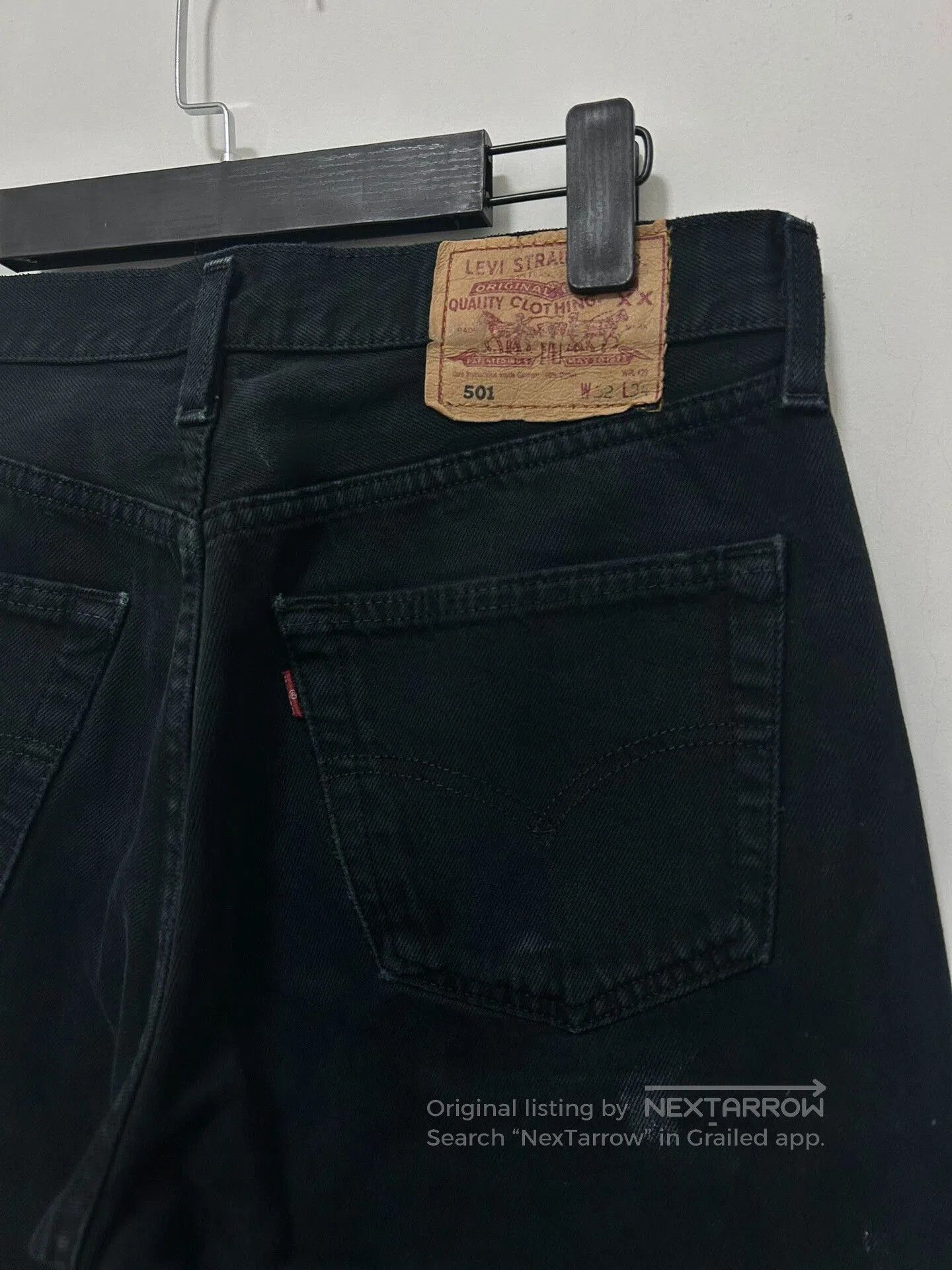 Levi's Vintage Clothing Levi's Vintage 501 Black Splatter Jeans. Size US 32 / EU 48 - 3 Thumbnail
