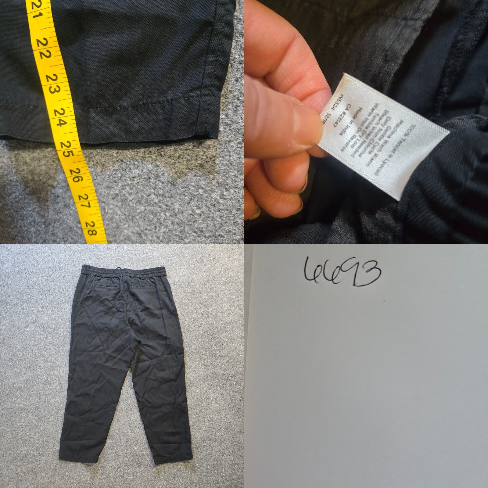 Talbots Talbots Pants Womens 10P Black Tencel Cropped Capri Elastic Waist Casual Denim? Size 32" / US 10 / IT 46 - 8 Thumbnail