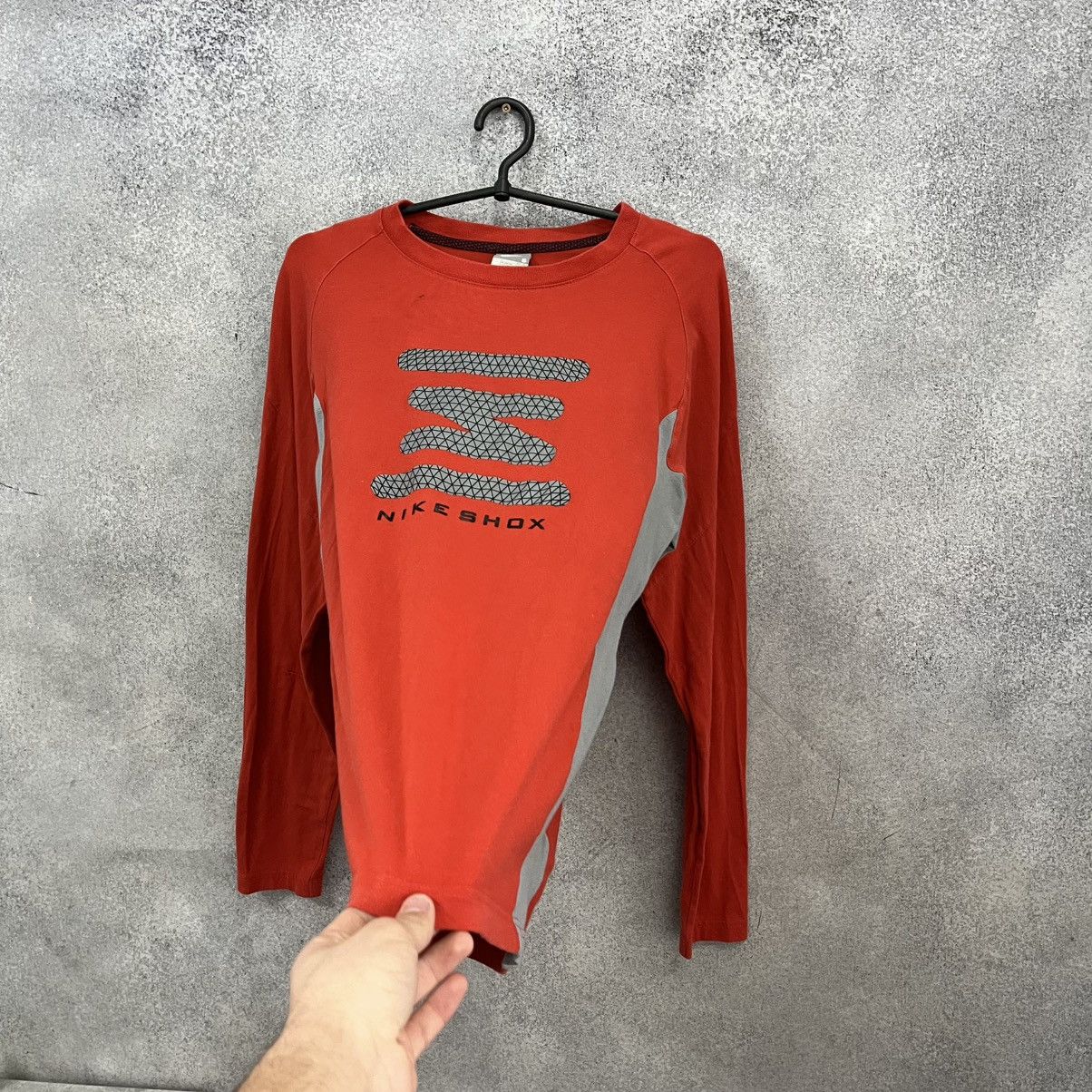 Nike Nike Shox Vintage Long Sleeve Red Big Logo Drill Size US S / EU 44-46 / 1 - 7 Thumbnail