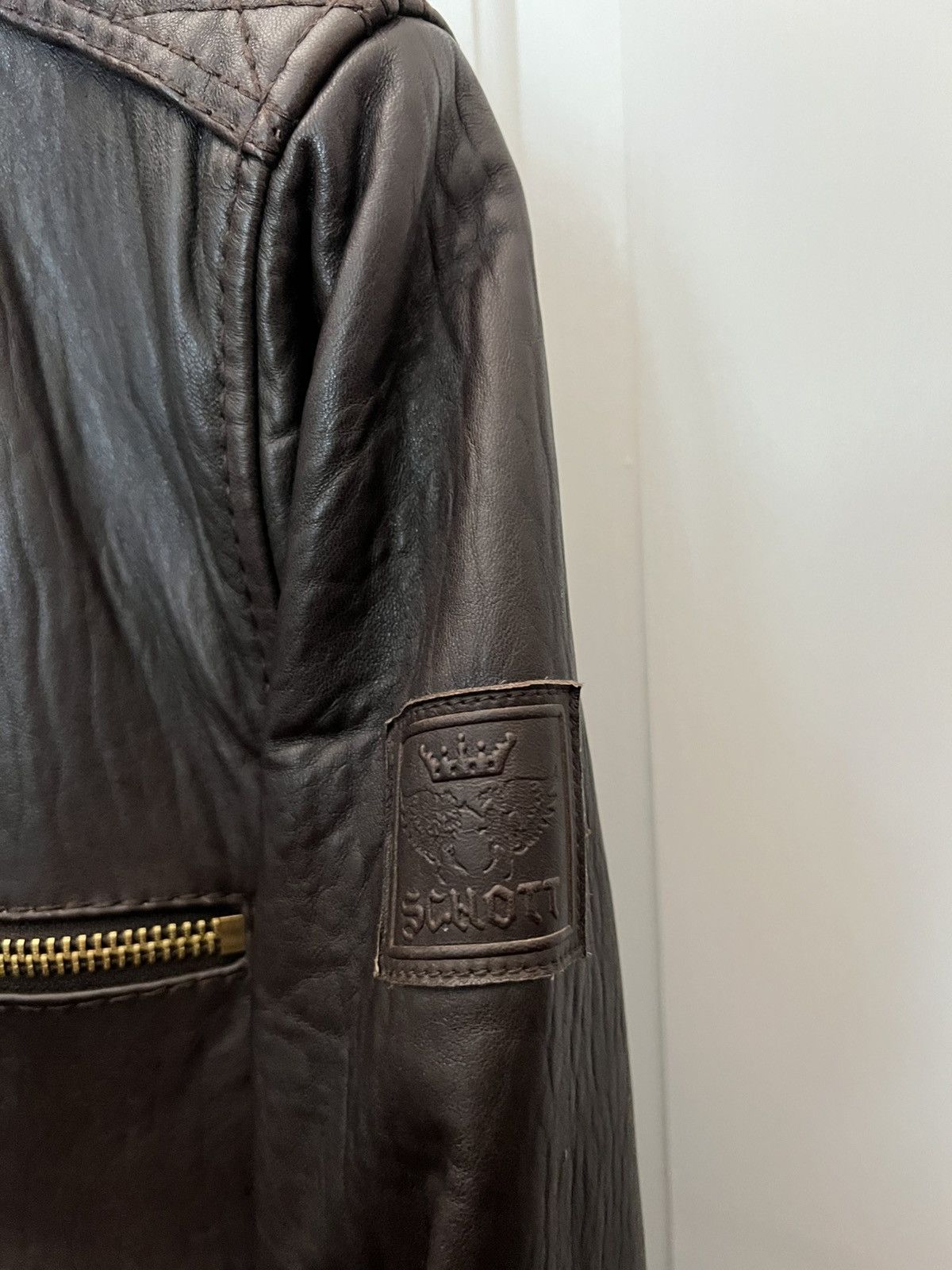 Schott Schott Brothers Rare Vintage Leather Bomber Jacket Size US L / EU 52-54 / 3 - 4 Thumbnail