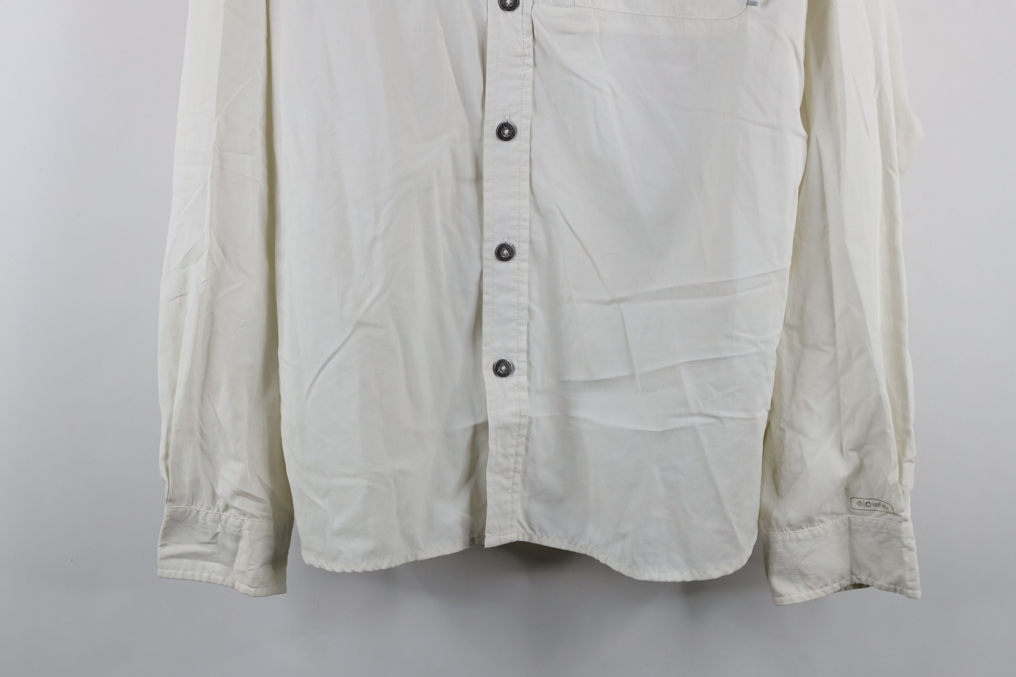 Merrell × Vintage Merrell Optiwick Collared Hiking Trail Button Shirt Lt Gray Size US XL / EU 56 / 4 - 3 Thumbnail