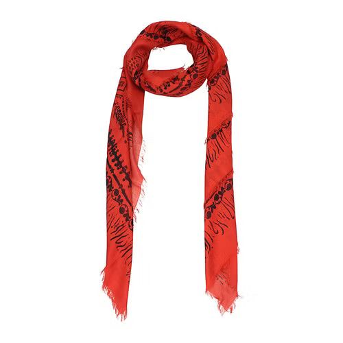 image of Givenchy Ob1O1E0324 Size-Os Scarves In Red/black, Men's