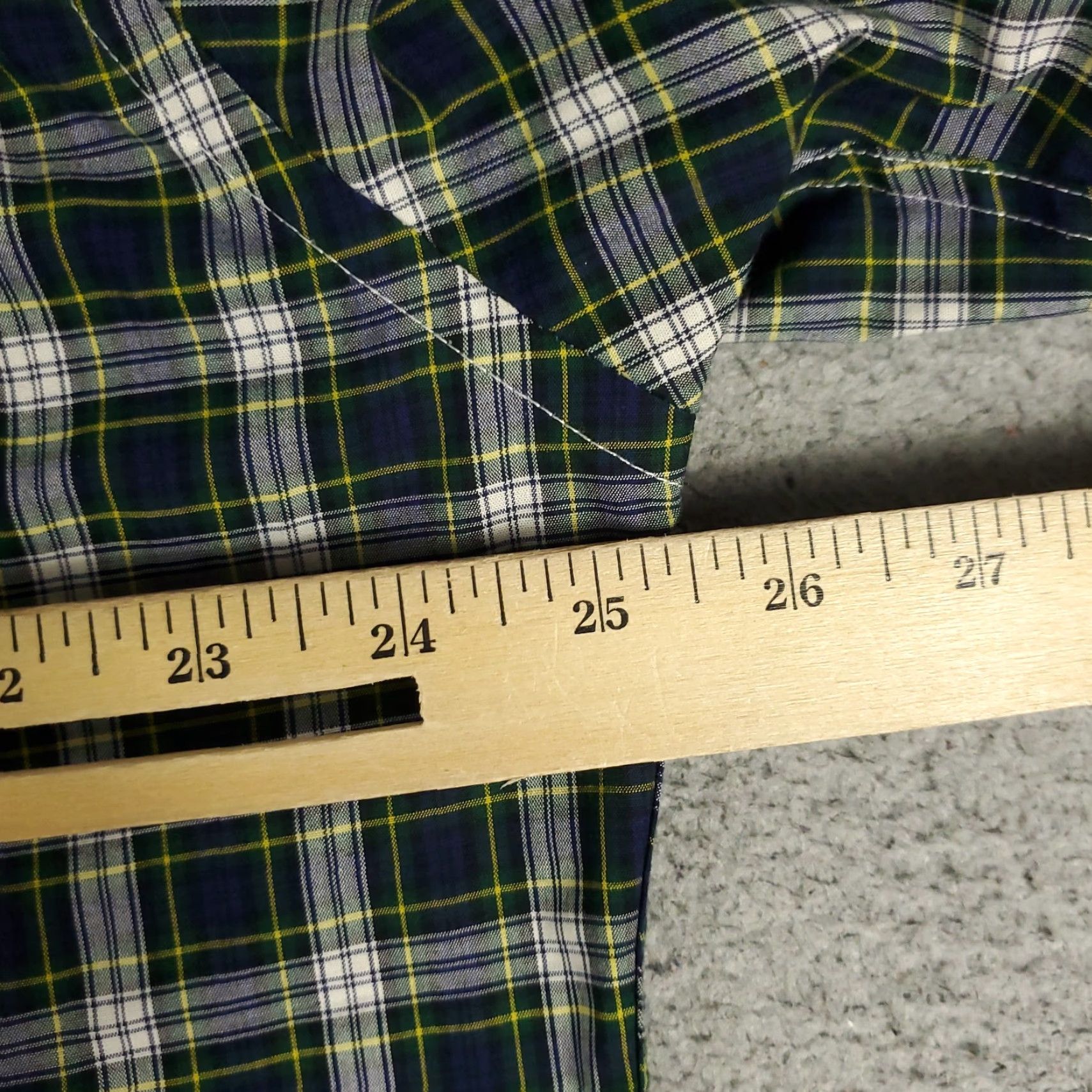 Ralph Lauren Ralph Lauren Shirt Mens Dress Shirt Blue Plaid 17.5 Button-Down Long Sleeve Casual Formal Workwear Wedding Size 46R - 5 Thumbnail