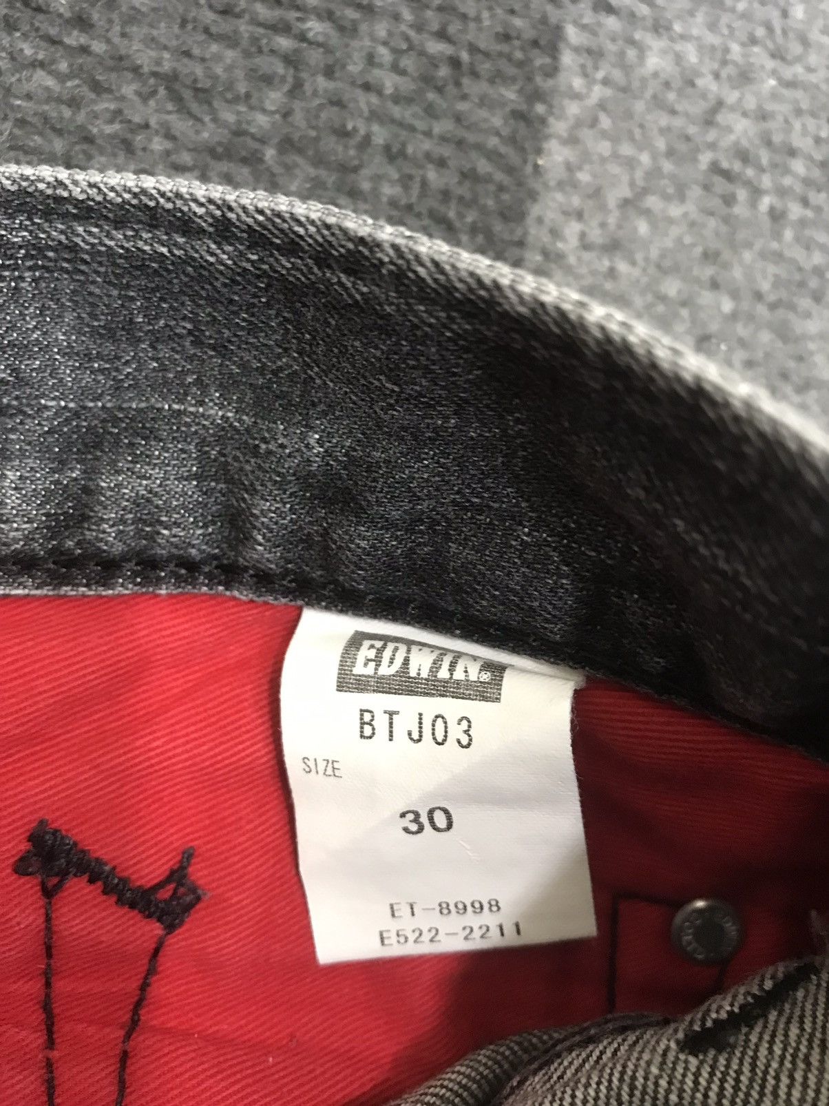 Edwin EDWIN BLUE TRIP BLACK WASH DENIM F291 Size US 31 - 18 Thumbnail