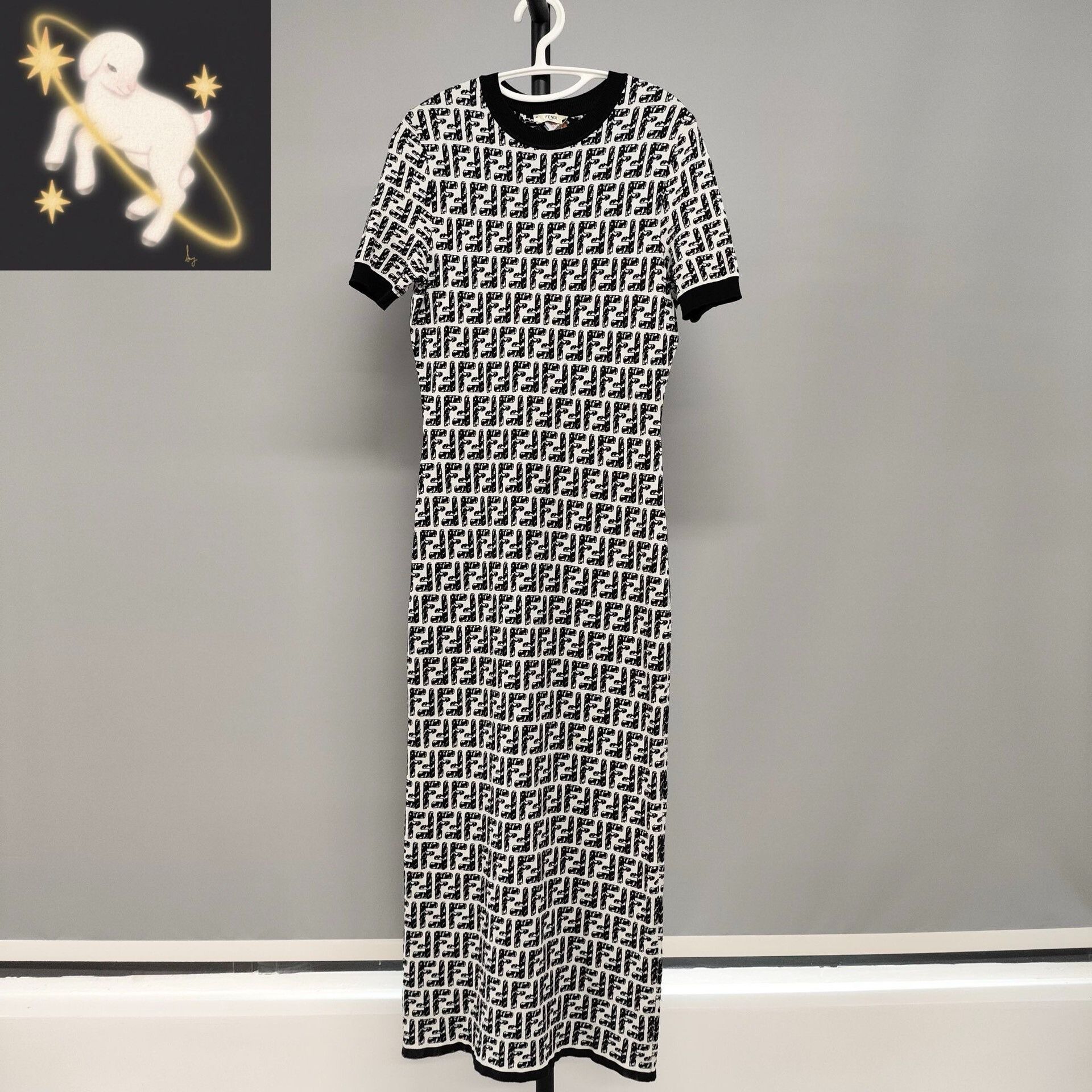 Fendi Fendi California Limited FF Logo Knit Dress Size S / US 4 / IT 40 - 1 Thumbnail