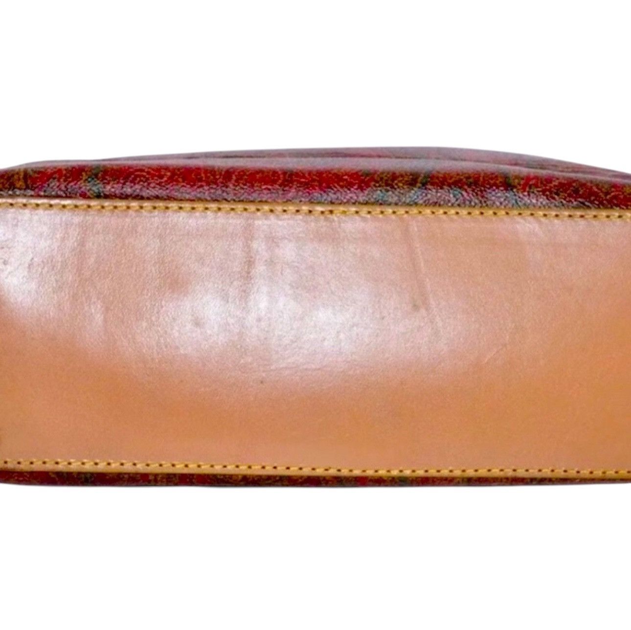 Etro ETRO Paisley Hand Bag PVC Leather Wine Red Brown Charm Size ONE SIZE - 9 Thumbnail