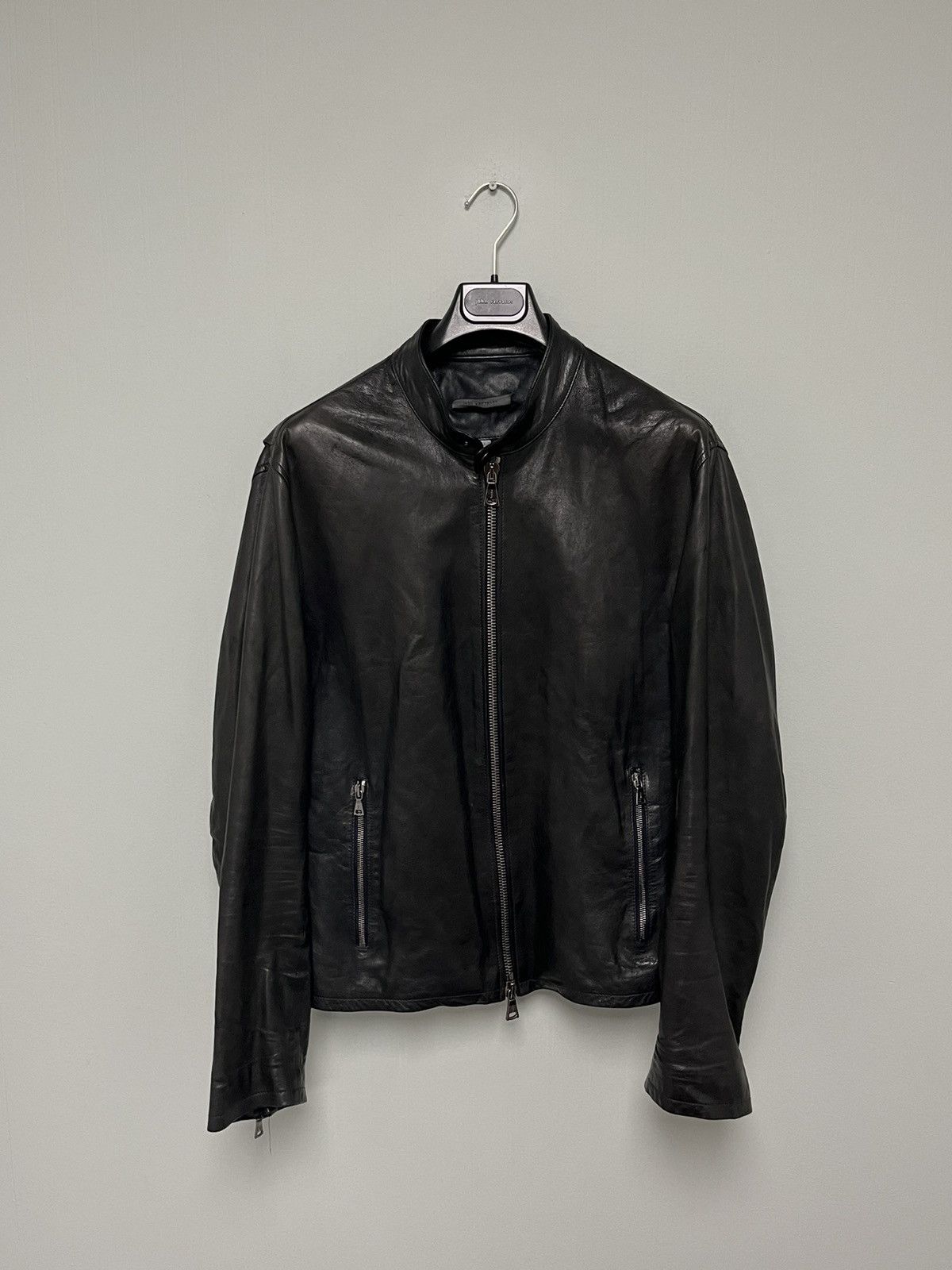 John Varvatos Zip Front Biker Jacket. 52 Size US L / EU 52-54 / 3 - 6 Thumbnail