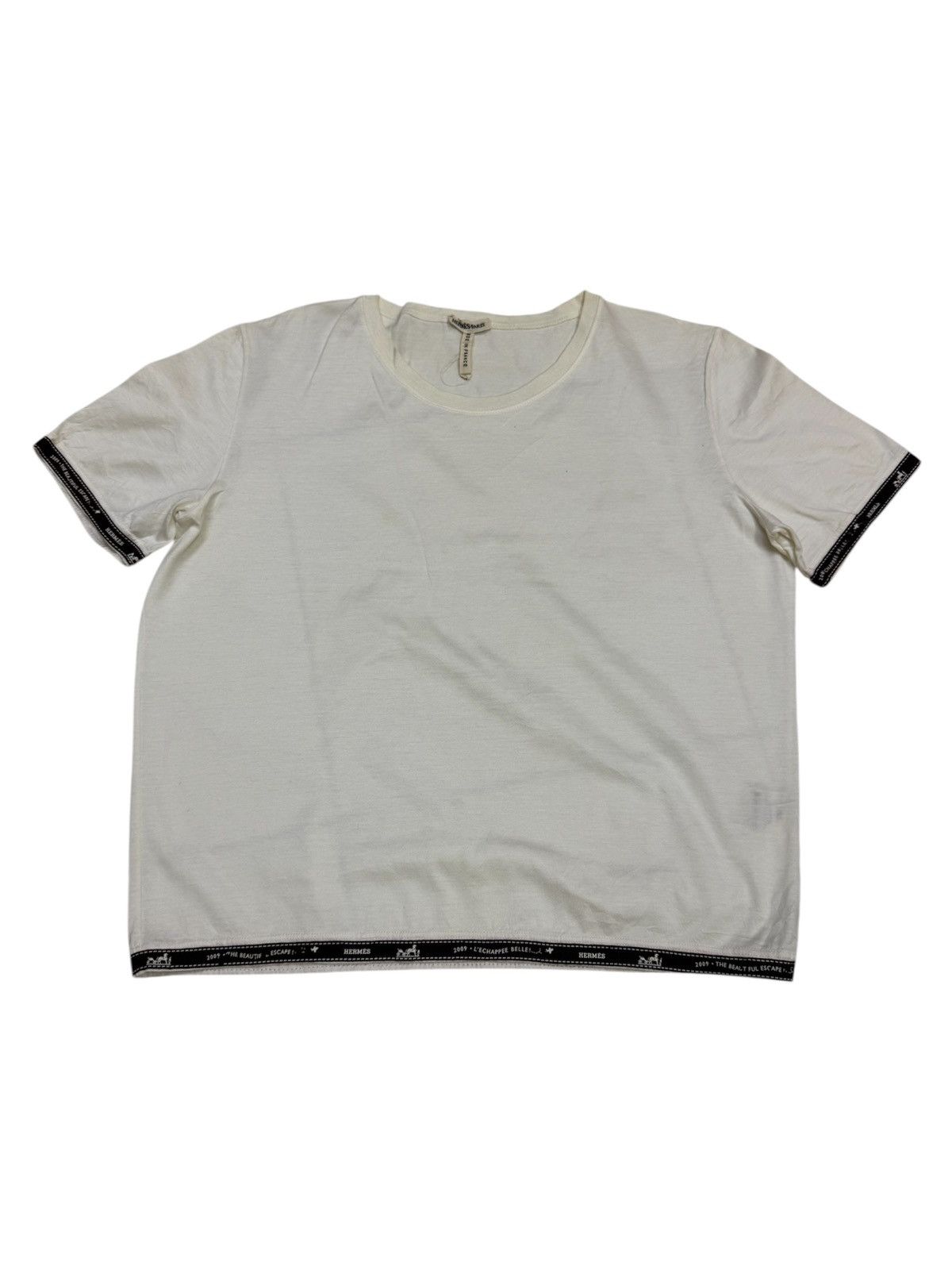 Hermes Vintage Hermès 2009 "L'Échappée Belle" tshirt Size L / US 10 / IT 46 - 4 Thumbnail
