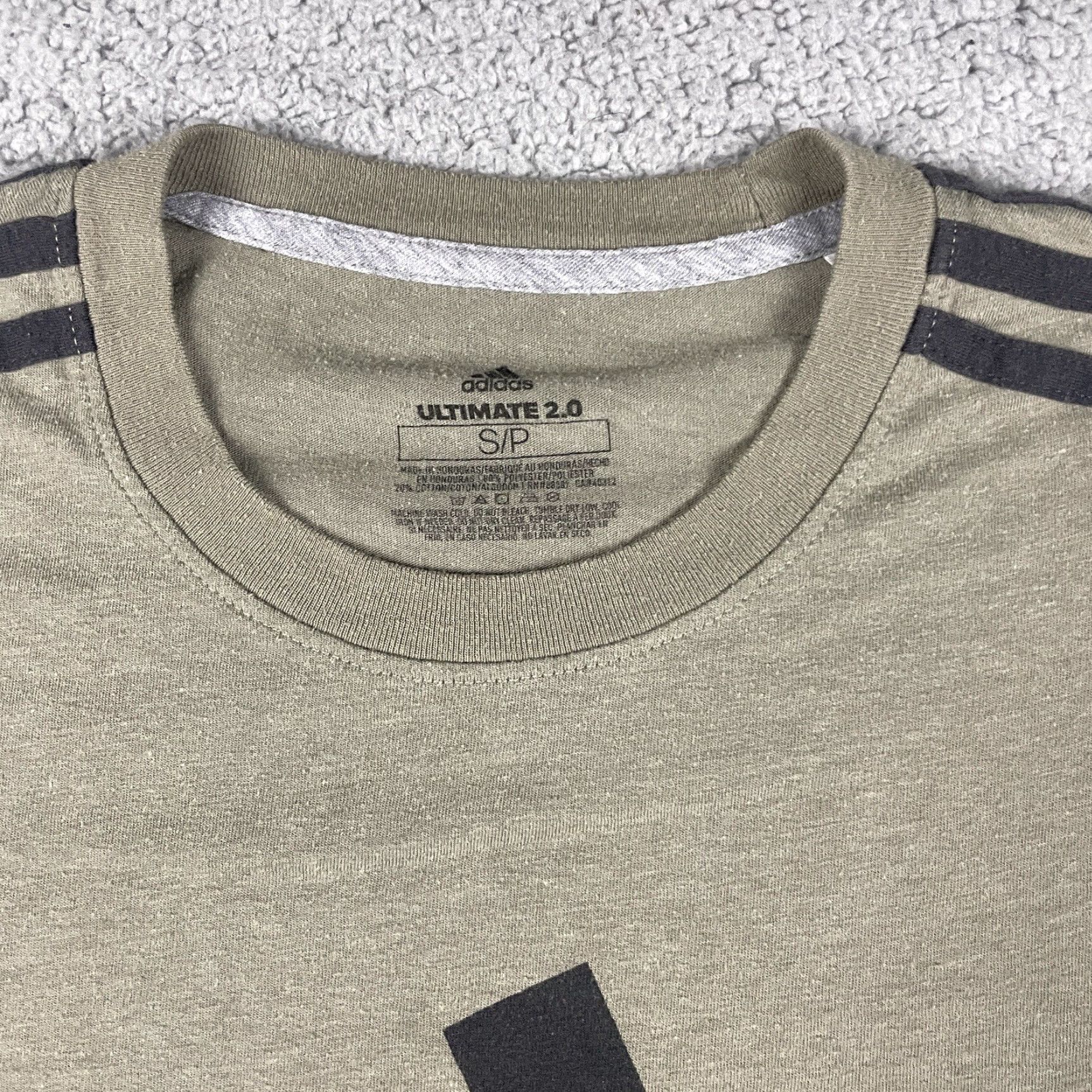 Adidas Adidas T-shirt Adult Small Ultimate 2.0 Workout Light Green Three Stripes Shirt Mens S Green Ultimates 2.0 Size US S / EU 44-46 / 1 - 4 Thumbnail