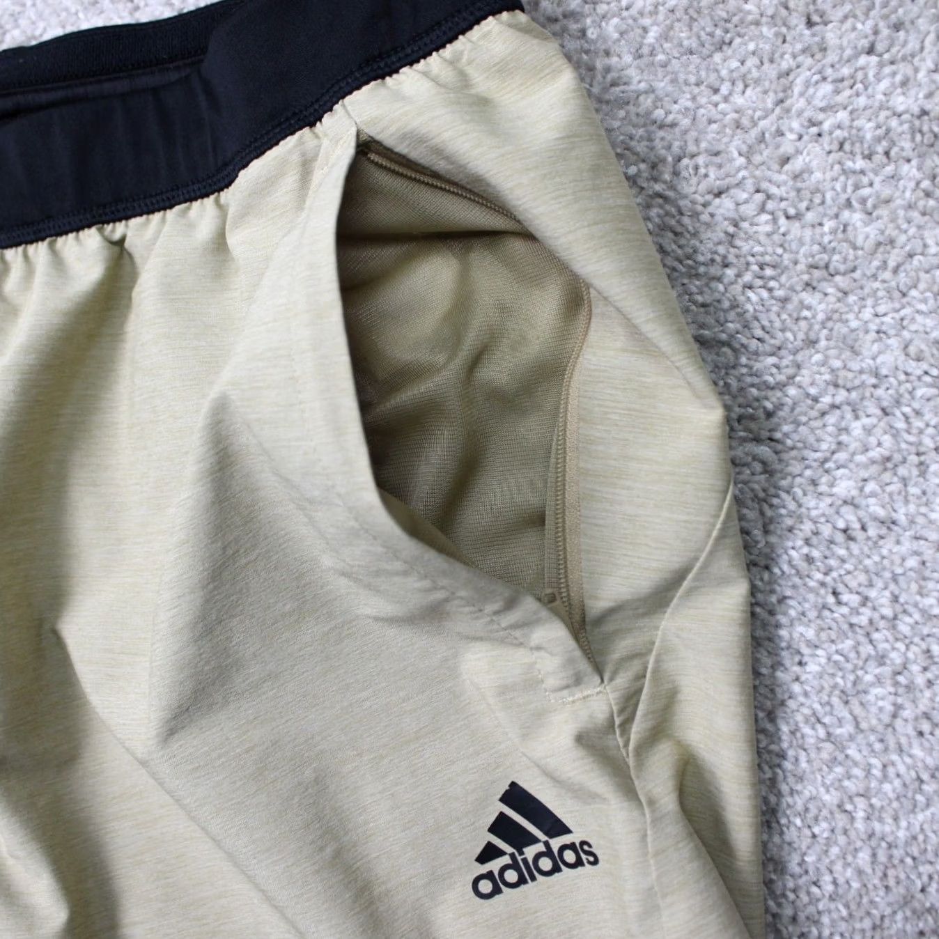 Adidas Adidas Shorts Mens Medium Brown/Black Athletic Training Workout Gym Athleisure Size US 31 - 5 Thumbnail