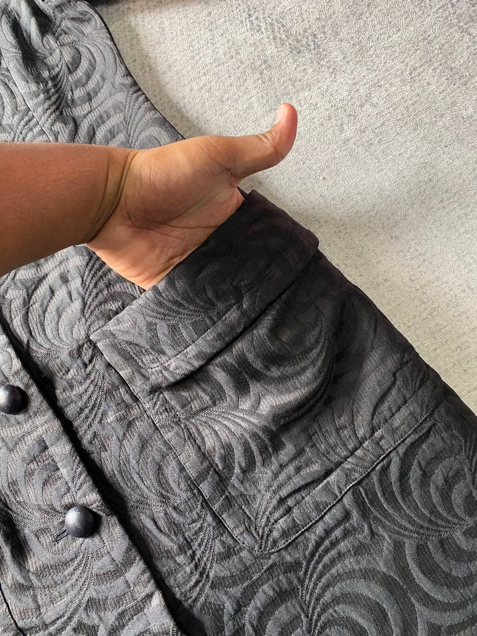 Balenciaga × Vintage Vintage Balenciaga Paris Jacquard Button-Up Dress Size XS / US 0-2 / IT 36-38 - 6 Thumbnail