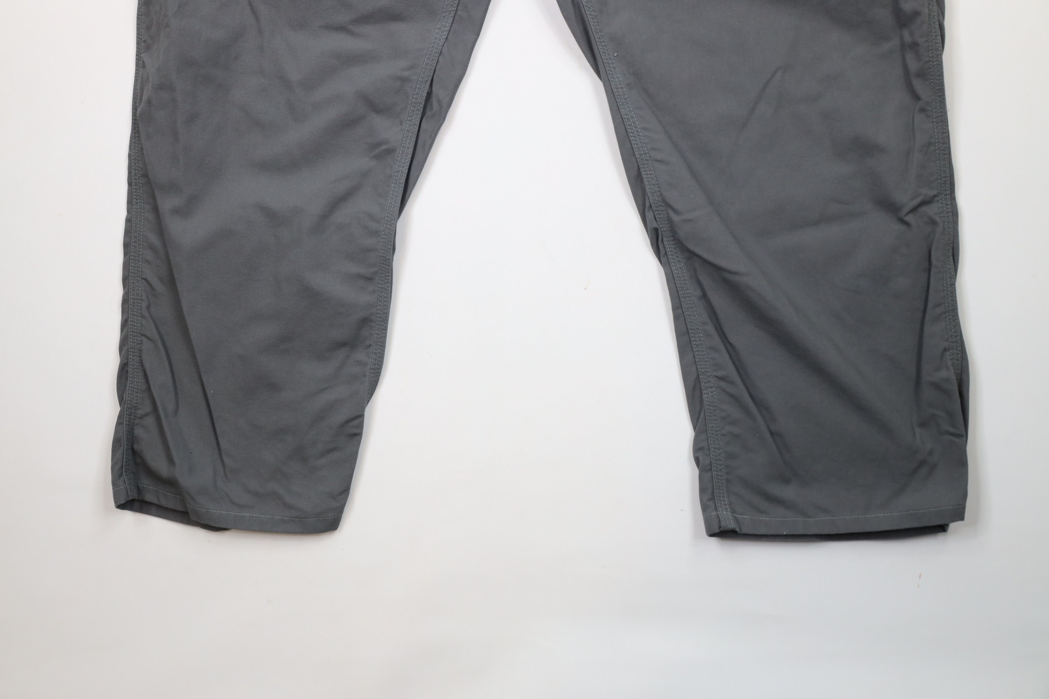 Carhartt × Vintage Vintage Y2K Carhartt Canvas Wide Leg Dungaree Pants Gray Size US 44 / EU 60 - 4 Thumbnail
