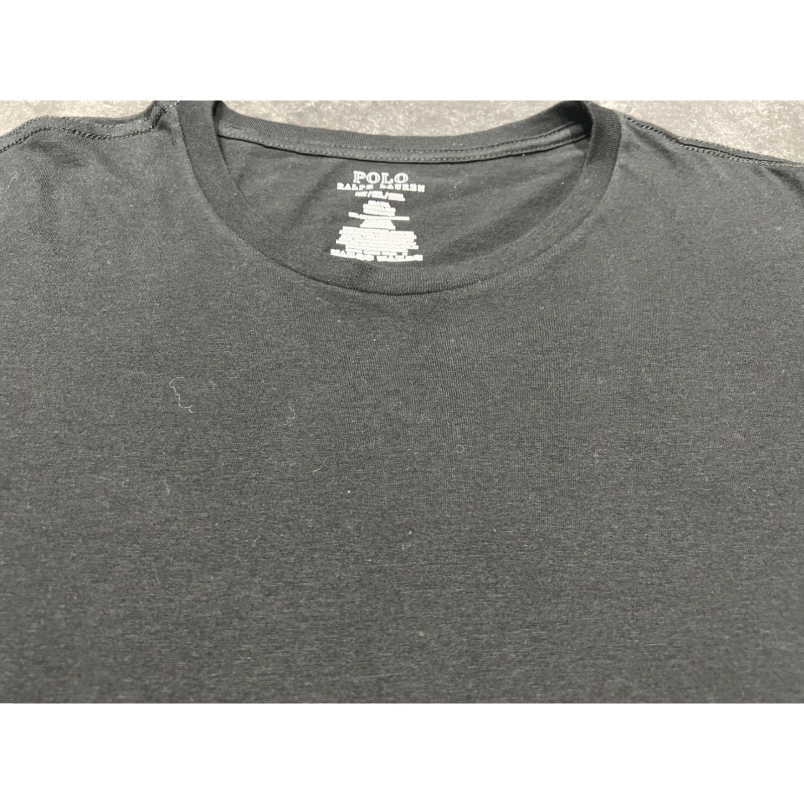 Polo Ralph Lauren VINTAGE Polo Ralph Lauren Men’s T-Shirt XXL Big Tall Black Classic Fit Short Sleeve Crew Neck Cotton Jersey Size US XXL / EU 58 / 5 - 5 Thumbnail