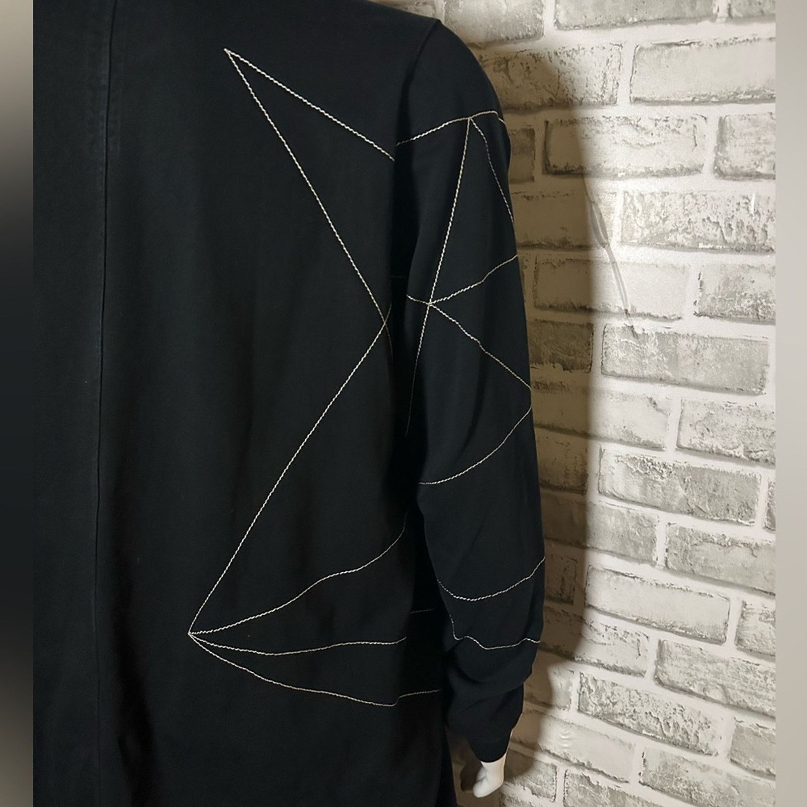 Rick Owens rare Babel SS19 Embroidered Sweatshirt size L Black Cotton Size US L / EU 52-54 / 3 - 7 Thumbnail