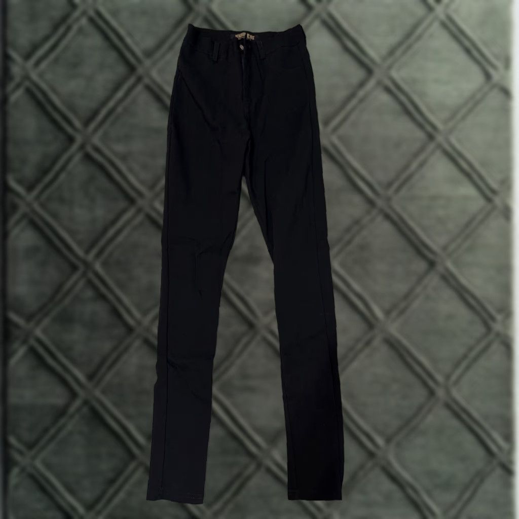 Vintage Bamboo Jeans Skinny Black L Women Regular Size Jeans Super Skinny Stretchy L Black Women Size 36" / US 14 / IT 50 - 1 Thumbnail