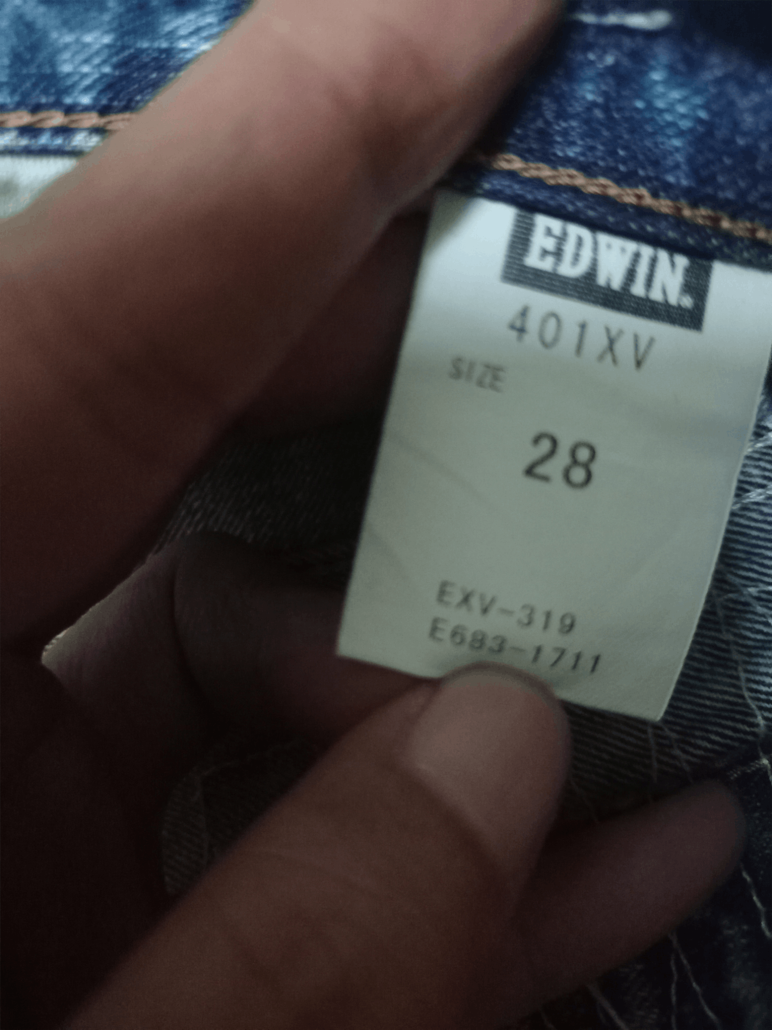 Edwin × Japanese Brand Exclusive Vintage Edwin XV Blue Wash Distressed Flare Jeans Size US 30 / EU 46 - 13 Thumbnail
