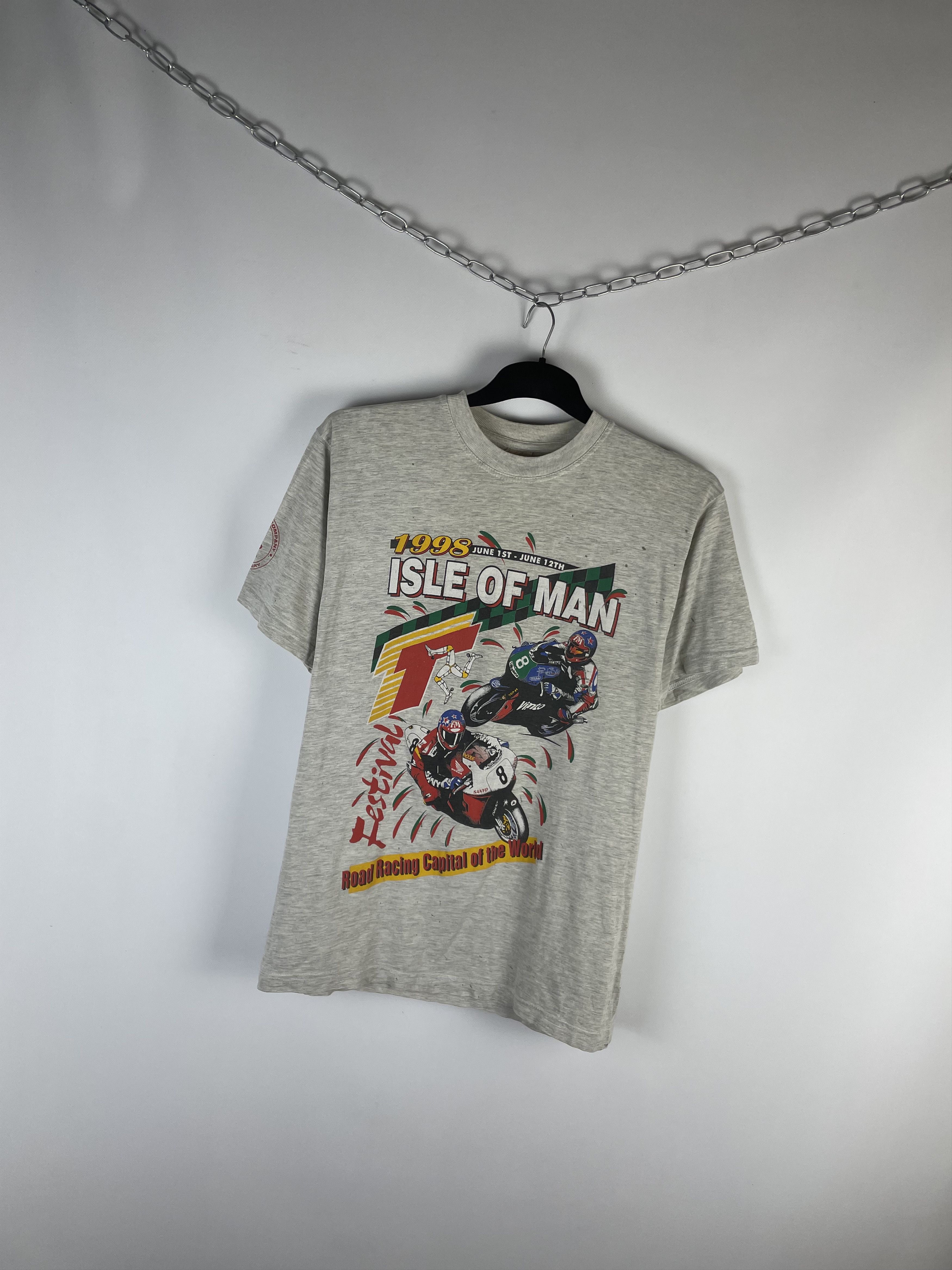Honda Vintage Rare 1998 Isle of Man T-shirt Size US L / EU 52-54 / 3 - 2 Thumbnail