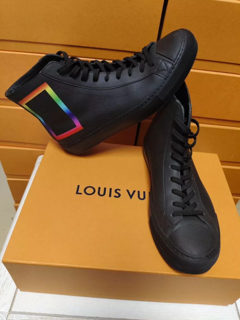 Louis Vuitton Louis Vuitton Leather HighTop Sneakers-2506 Size US 8 / EU 41 - 4 Thumbnail