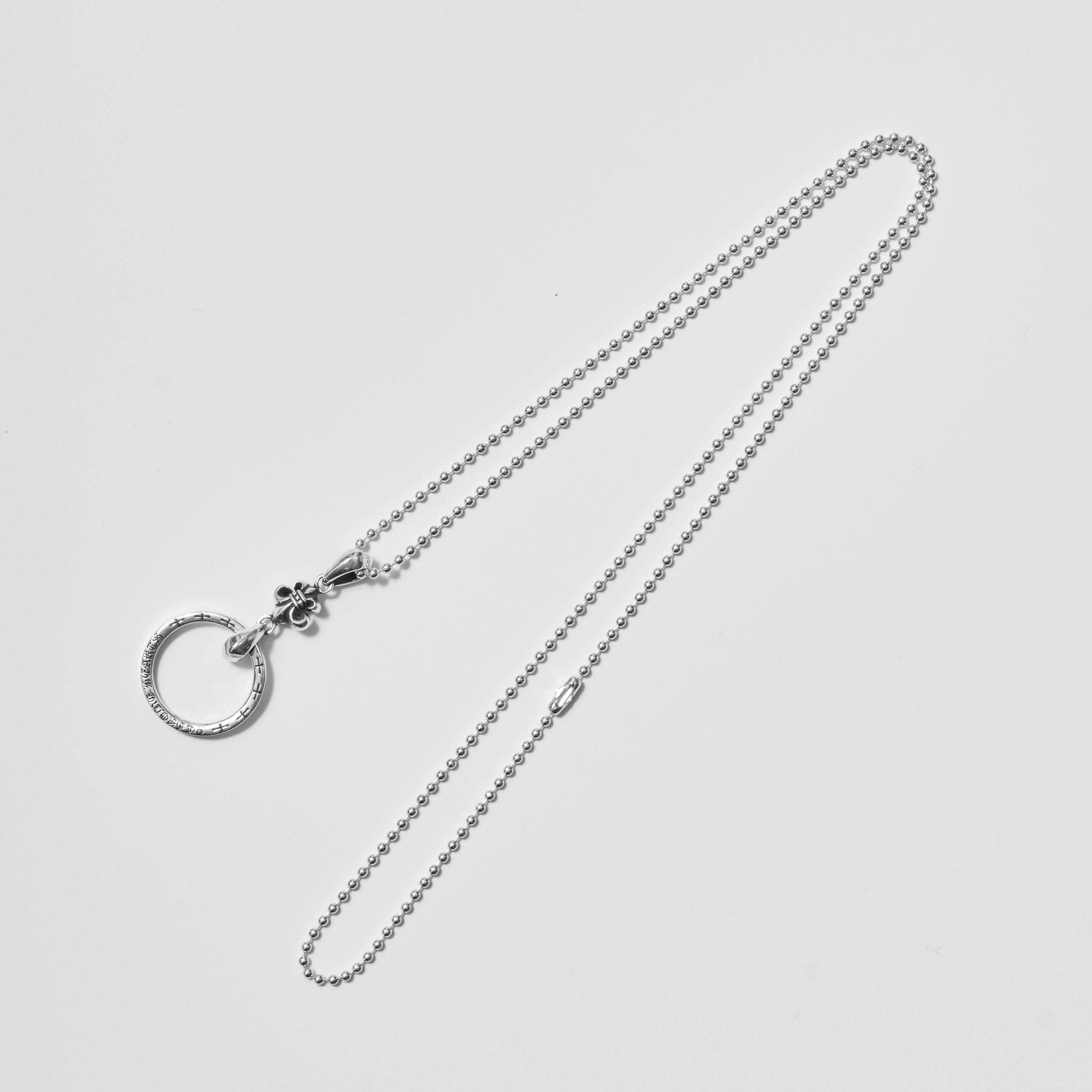 Chrome Hearts CHROME HEARTS Ball Chain Necklace Silver Fleur Size ONE SIZE - 5 Thumbnail